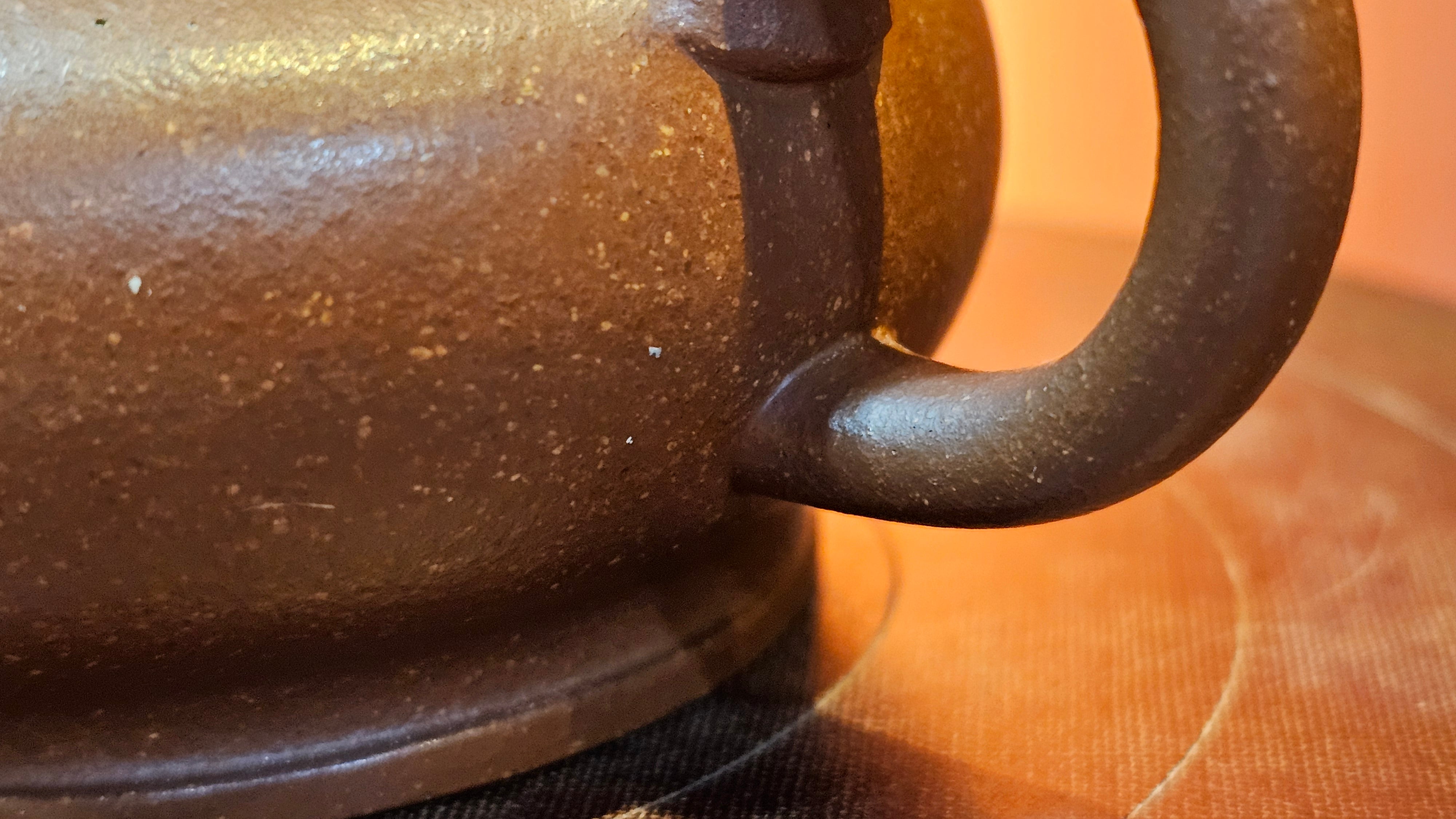 Song Jin Hu《颂金壶》, 153.6ml, Hong Jiang Po Ni 红降坡泥, by Craftsman Chen Gui Zhi 陈桂枝。(Red JiangPoNi rarer than Yellow JiangPoNi, XiaoMeiYao & ZhaoZhuang ZhuNi) ~!Congratulations to Mr A.T., A.C., 1945hrs 4th Oct 2025, München, Germany🇩🇪!