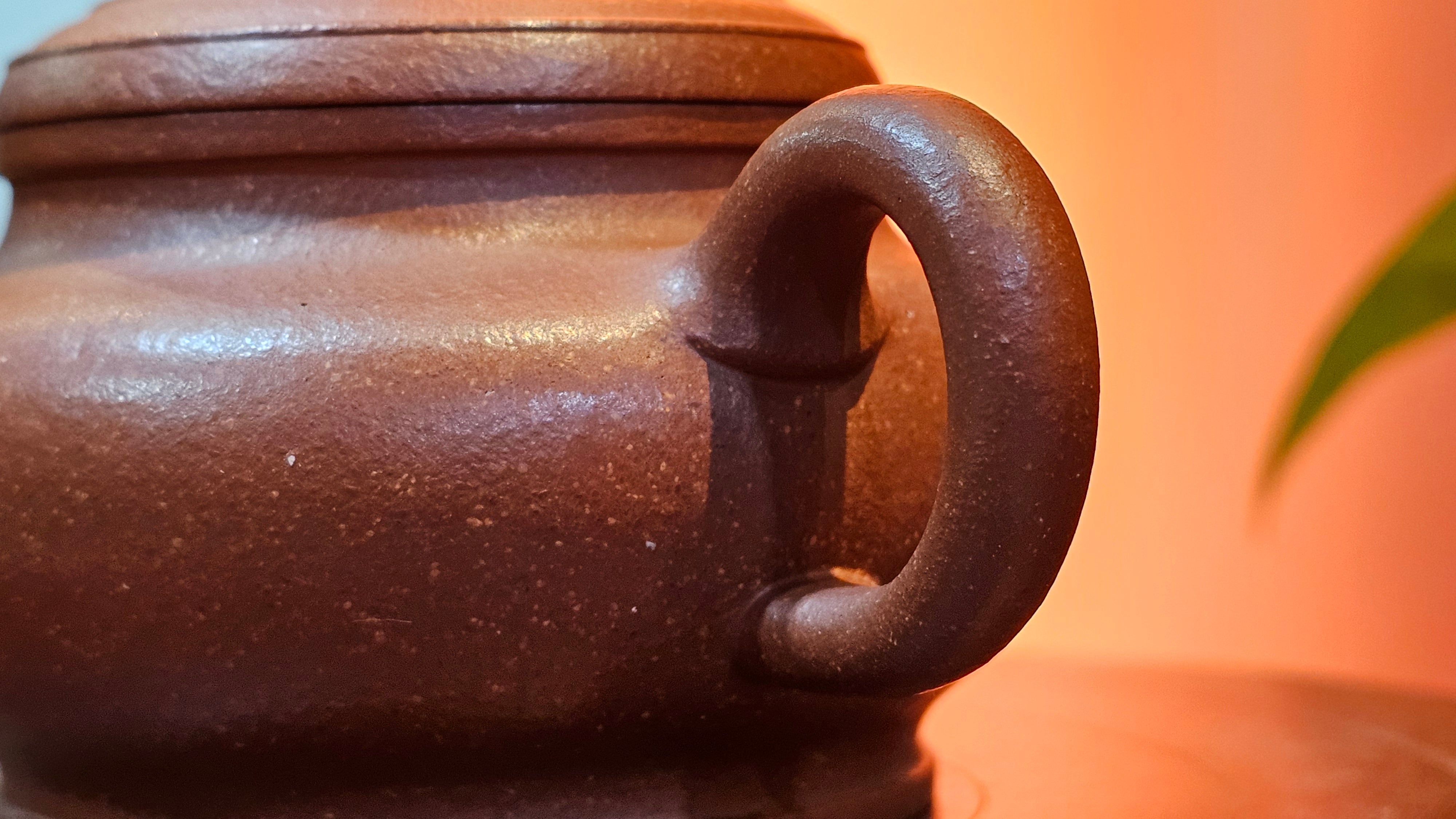 Song Jin Hu《颂金壶》, 153.6ml, Hong Jiang Po Ni 红降坡泥, by Craftsman Chen Gui Zhi 陈桂枝。(Red JiangPoNi rarer than Yellow JiangPoNi, XiaoMeiYao & ZhaoZhuang ZhuNi) ~!Congratulations to Mr A.T., A.C., 1945hrs 4th Oct 2025, München, Germany🇩🇪!