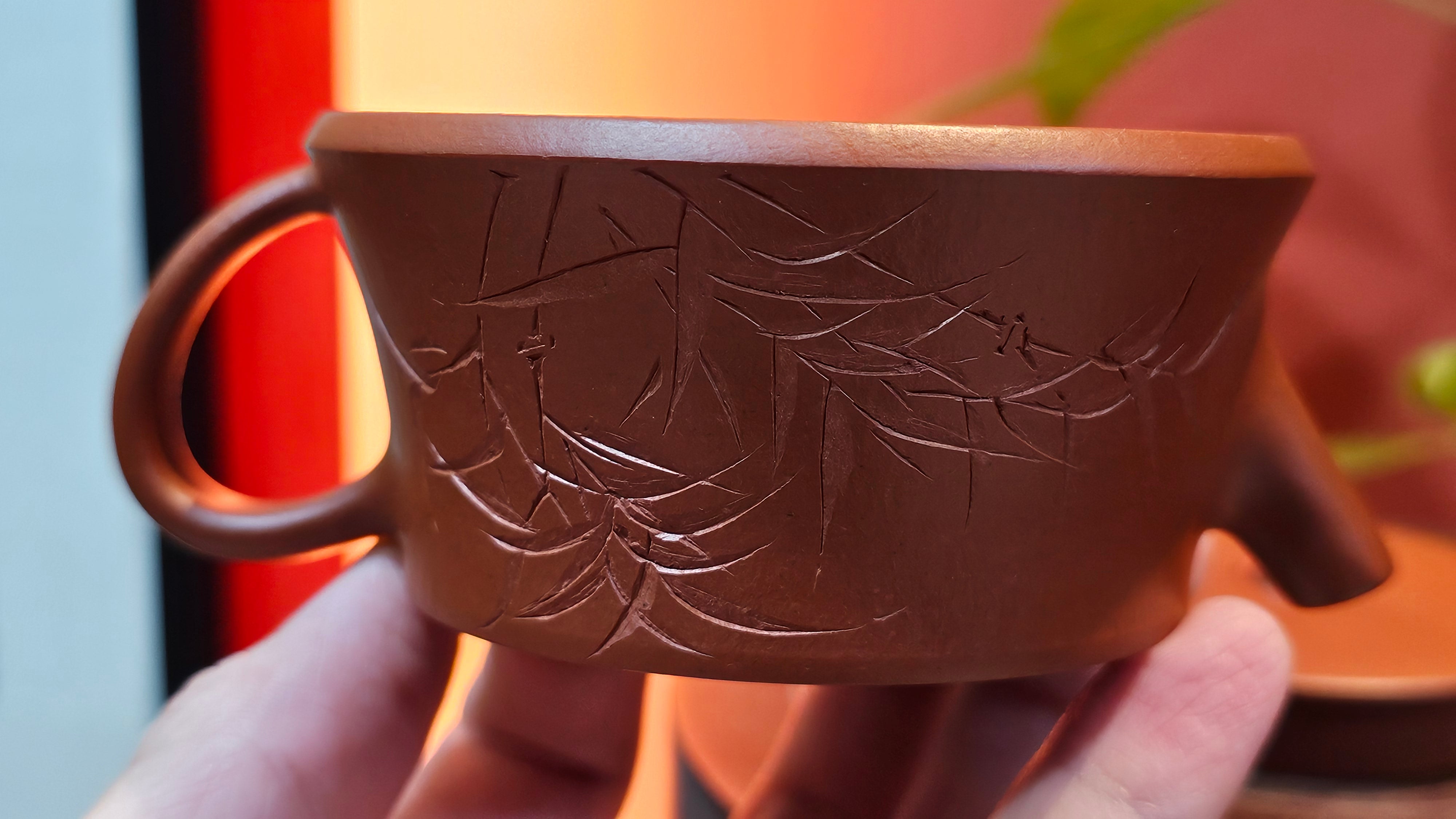 Yun Zhu 云柱 "Pillar of the Heavens", 138.2ml, Xiao Mei Yao Zhu Ni, by Craftsman Wang Hui 王慧 ~ "劲竹凌风" and Bamboo Engraving by Craftsman Yi De Shu 一德书 ~!Congratulations to Mr J.D.! 2059hts 7th Oct 2025, CO!