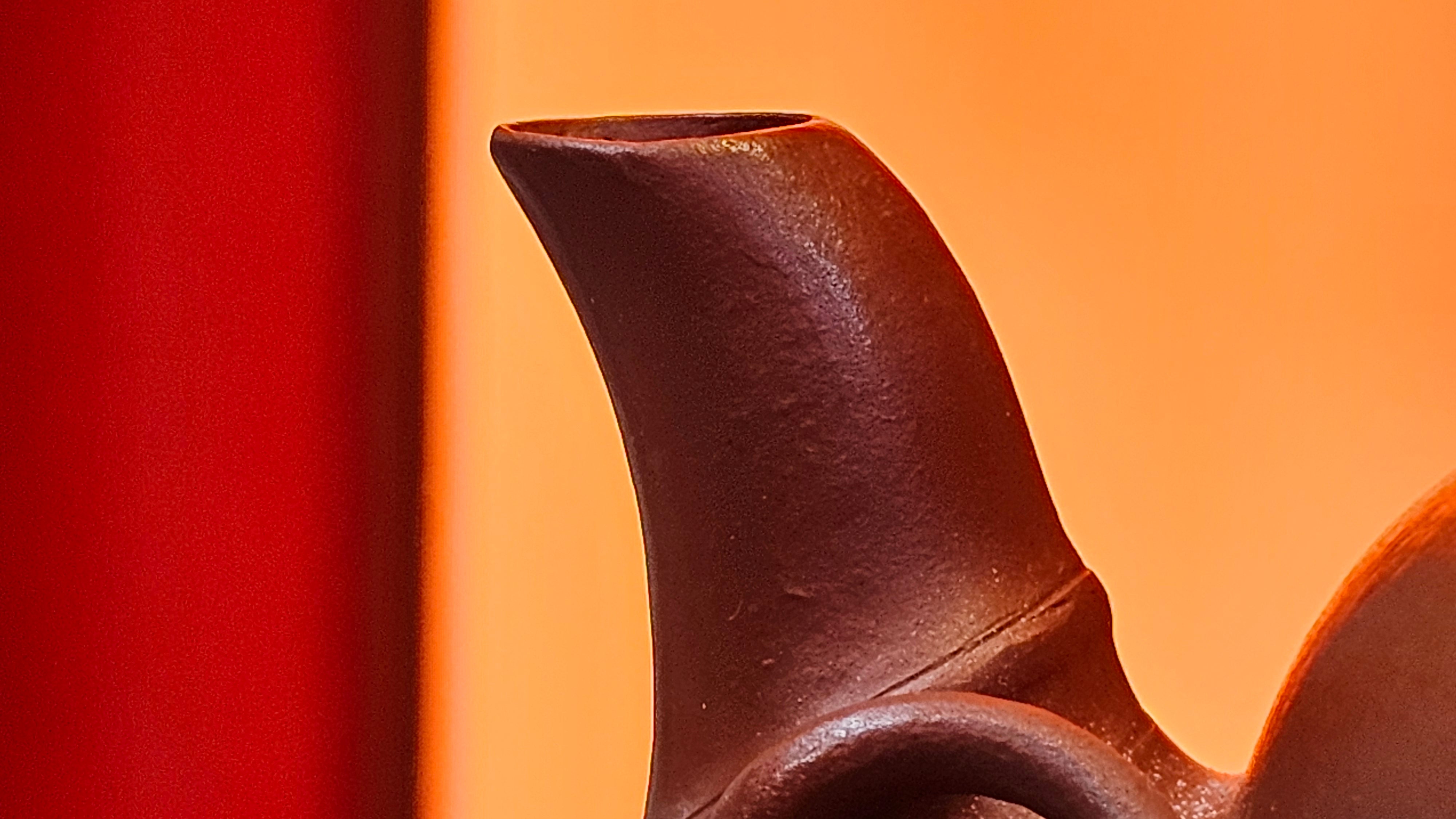 《高风亮节》"Gao Feng Liang Jie",  221.1ml, Ornate 花器! ~ Xiao Mei Yao Zhu Ni 小煤窑朱泥,  by Craftsman Shi Yun 石芸 ~ Congratulations!to Mr J.D.! 2213hrs 8th Oct 2025, Castle Pines! CO!