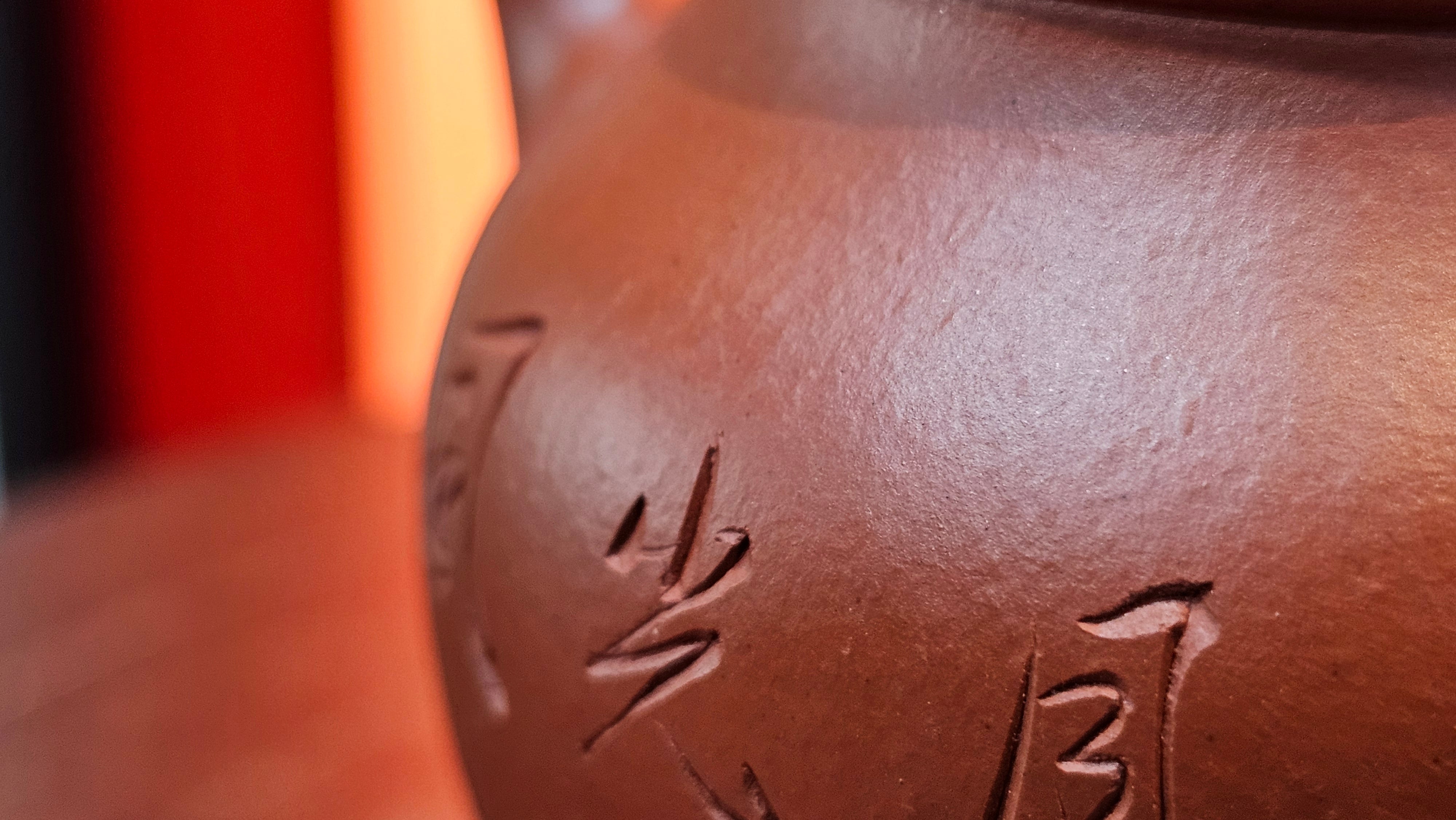 Yan Yun 颜韵, 96.6ml, Xiao Mei Yao Zhu Ni 小煤窑朱泥, by Collaborative Craftsman Zhai Yi Yao 翟一耀 with Engraving by Craftsman Yi De Shu 一德书 ~ Congratulations to Ms J.C.! 1405hrs 18th Oct 2025, Los Angeles! CA!