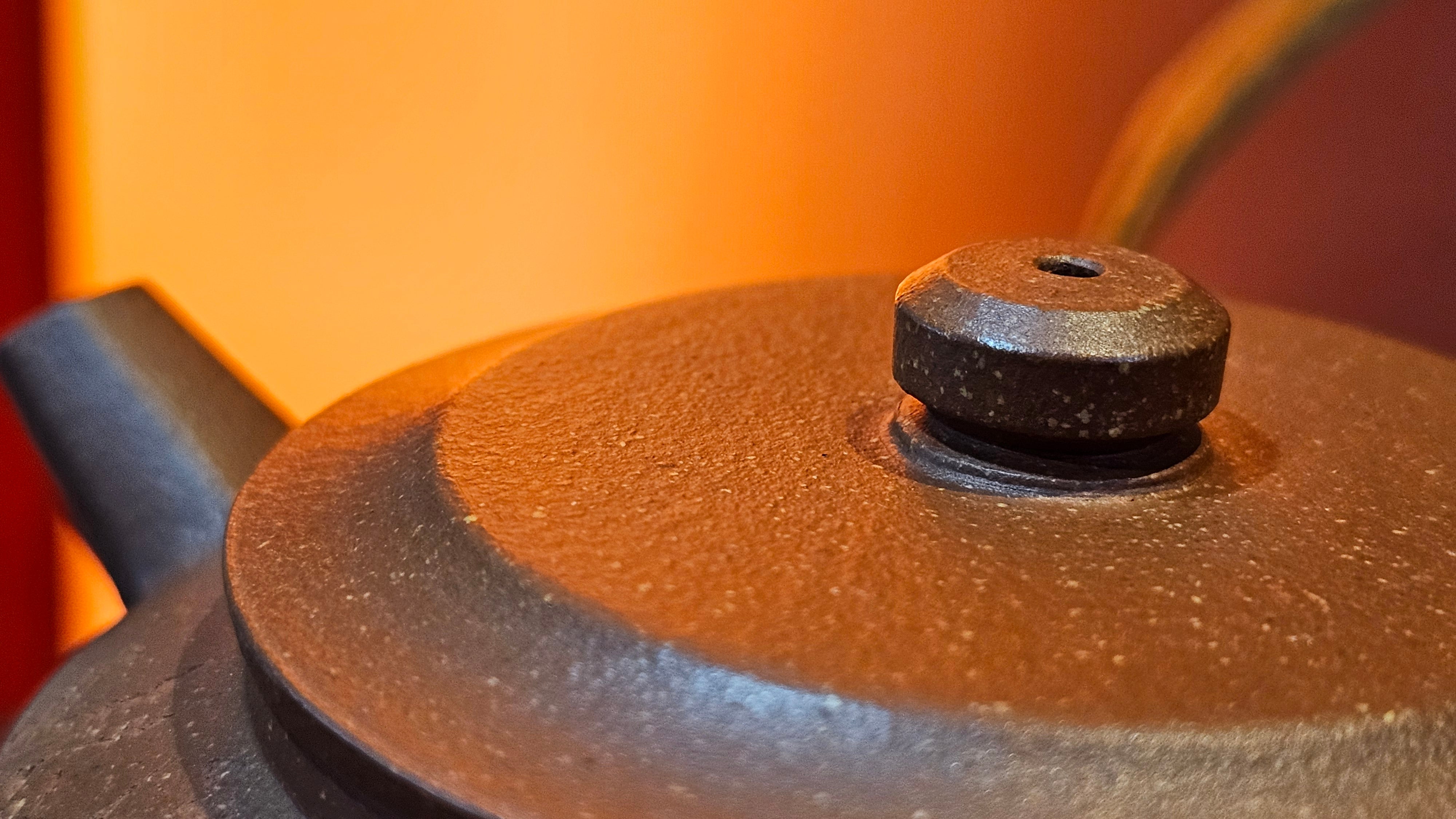 Zhou Pan《周盘》, 167.9ml, Hong Jiang Po Ni 红降坡泥, by Craftsman Zhu Shu 朱舒!~Engraving of Bamboos and Verse by Craftsman Mu Shan 牧山 ~ Congratulations to Mr B.H.S.! 1146hrs 7th Oct 2025, Jakarta! Indonesia🇮🇩!