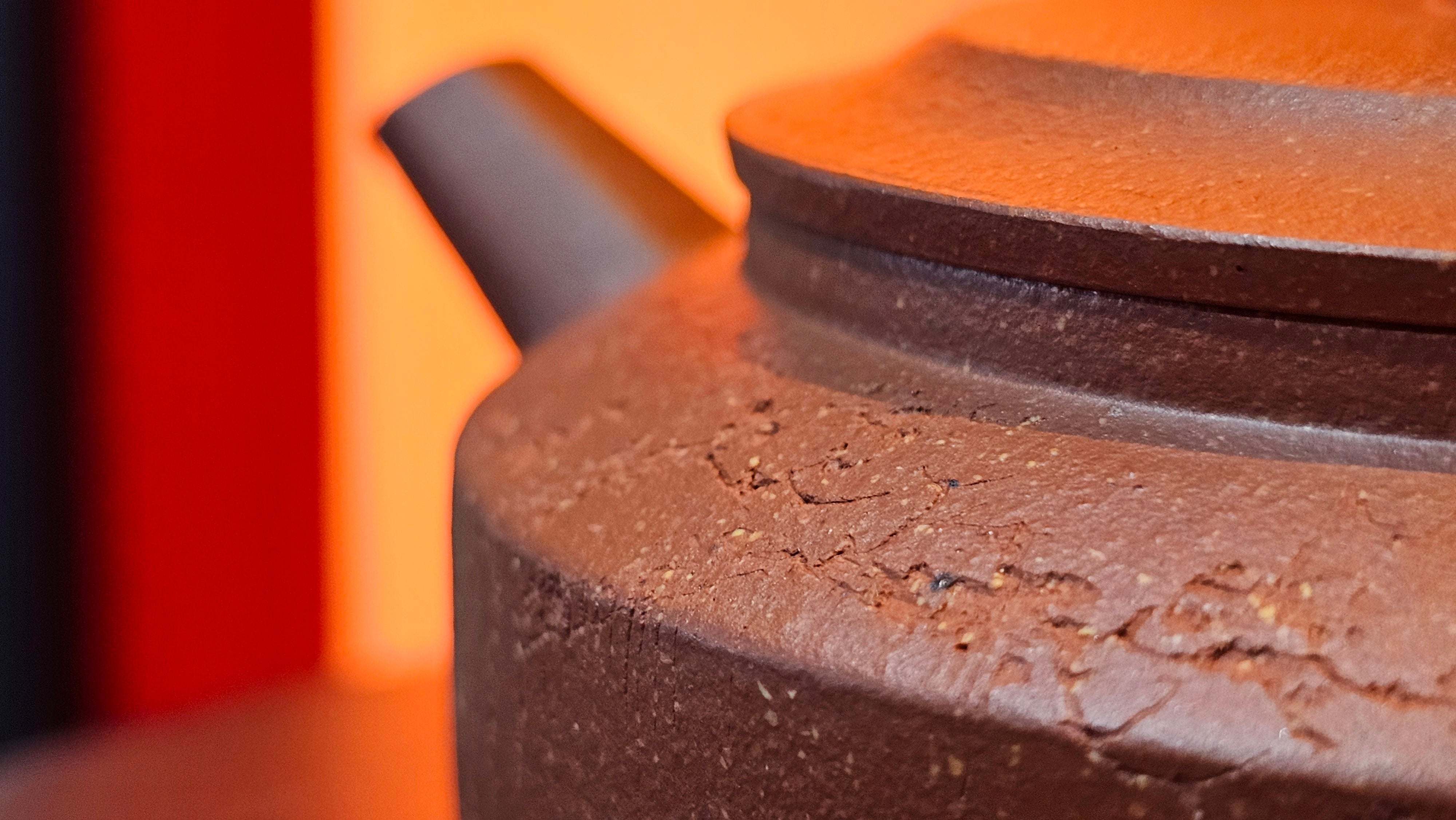 Zhou Pan《周盘》, 167.9ml, Hong Jiang Po Ni 红降坡泥, by Craftsman Zhu Shu 朱舒!~Engraving of Bamboos and Verse by Craftsman Mu Shan 牧山 ~ Congratulations to Mr B.H.S.! 1146hrs 7th Oct 2025, Jakarta! Indonesia🇮🇩!