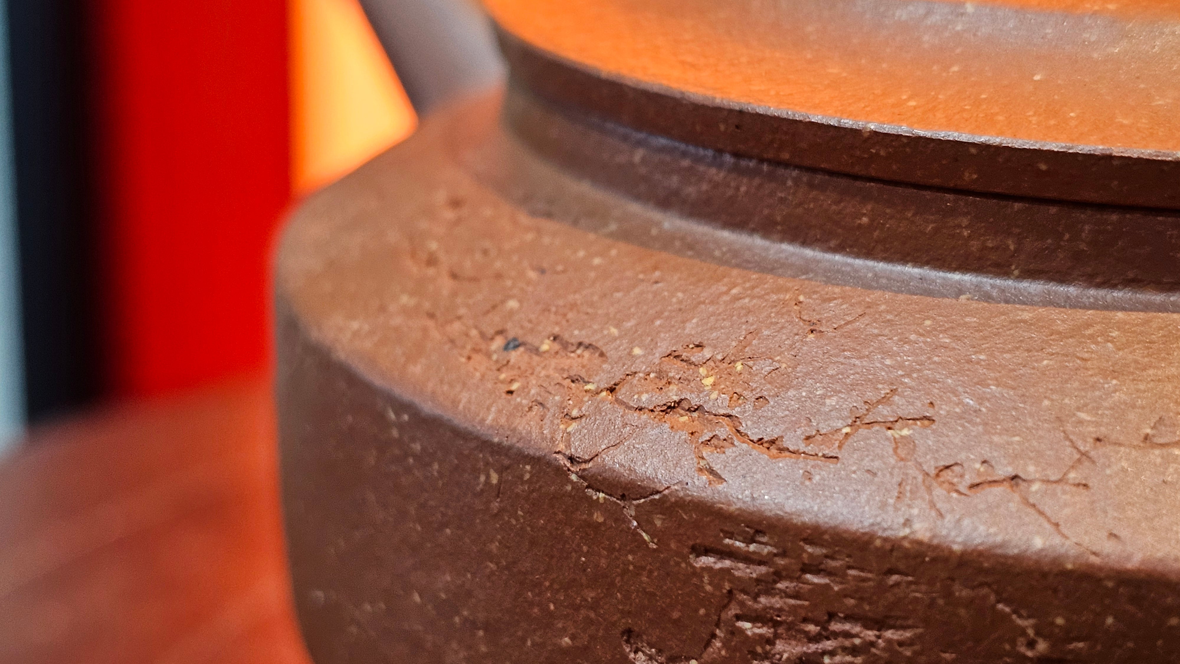 Zhou Pan《周盘》, 167.9ml, Hong Jiang Po Ni 红降坡泥, by Craftsman Zhu Shu 朱舒!~Engraving of Bamboos and Verse by Craftsman Mu Shan 牧山 ~ Congratulations to Mr B.H.S.! 1146hrs 7th Oct 2025, Jakarta! Indonesia🇮🇩!