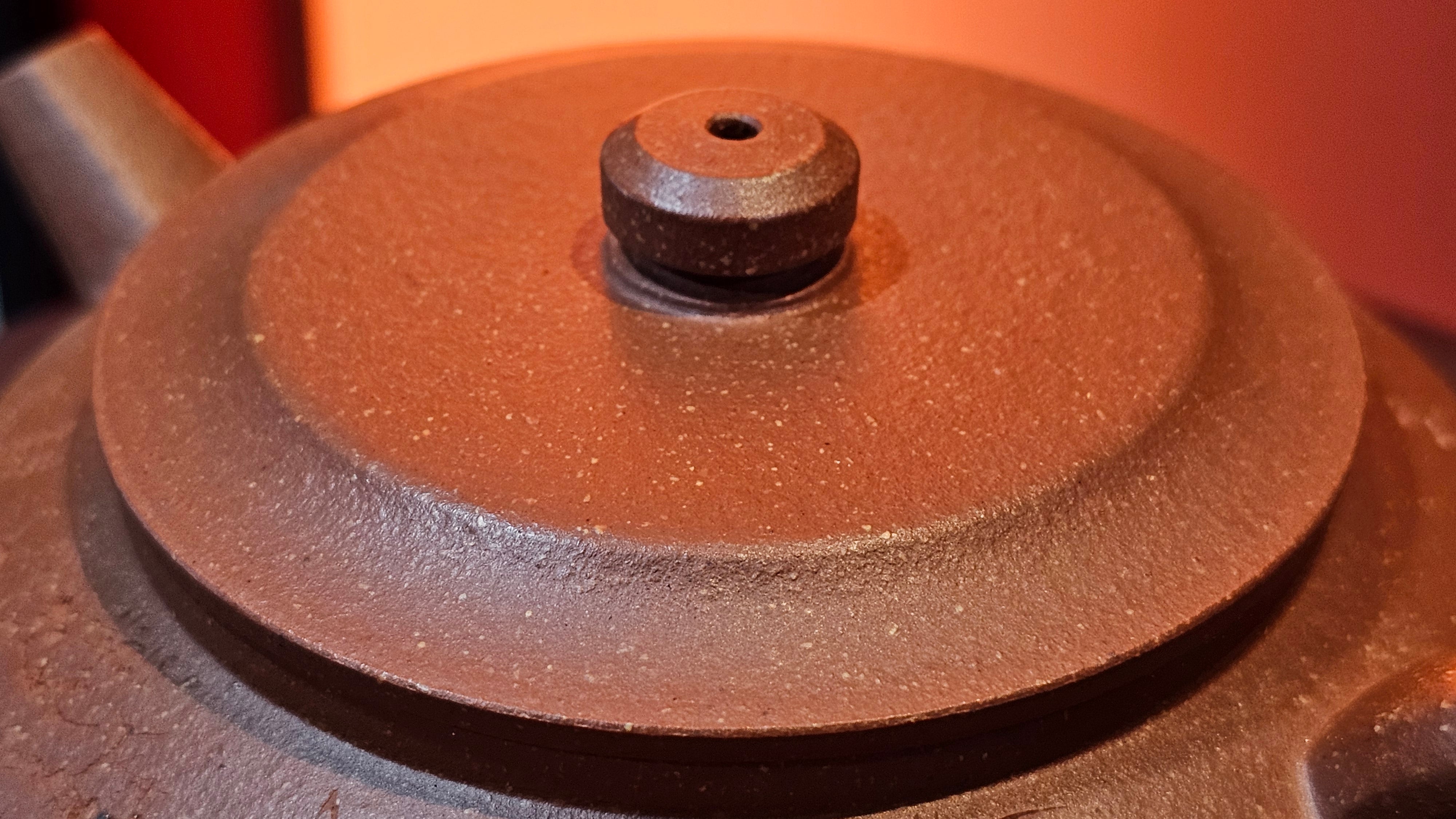 Zhou Pan《周盘》, 167.9ml, Hong Jiang Po Ni 红降坡泥, by Craftsman Zhu Shu 朱舒!~Engraving of Bamboos and Verse by Craftsman Mu Shan 牧山 ~ Congratulations to Mr B.H.S.! 1146hrs 7th Oct 2025, Jakarta! Indonesia🇮🇩!