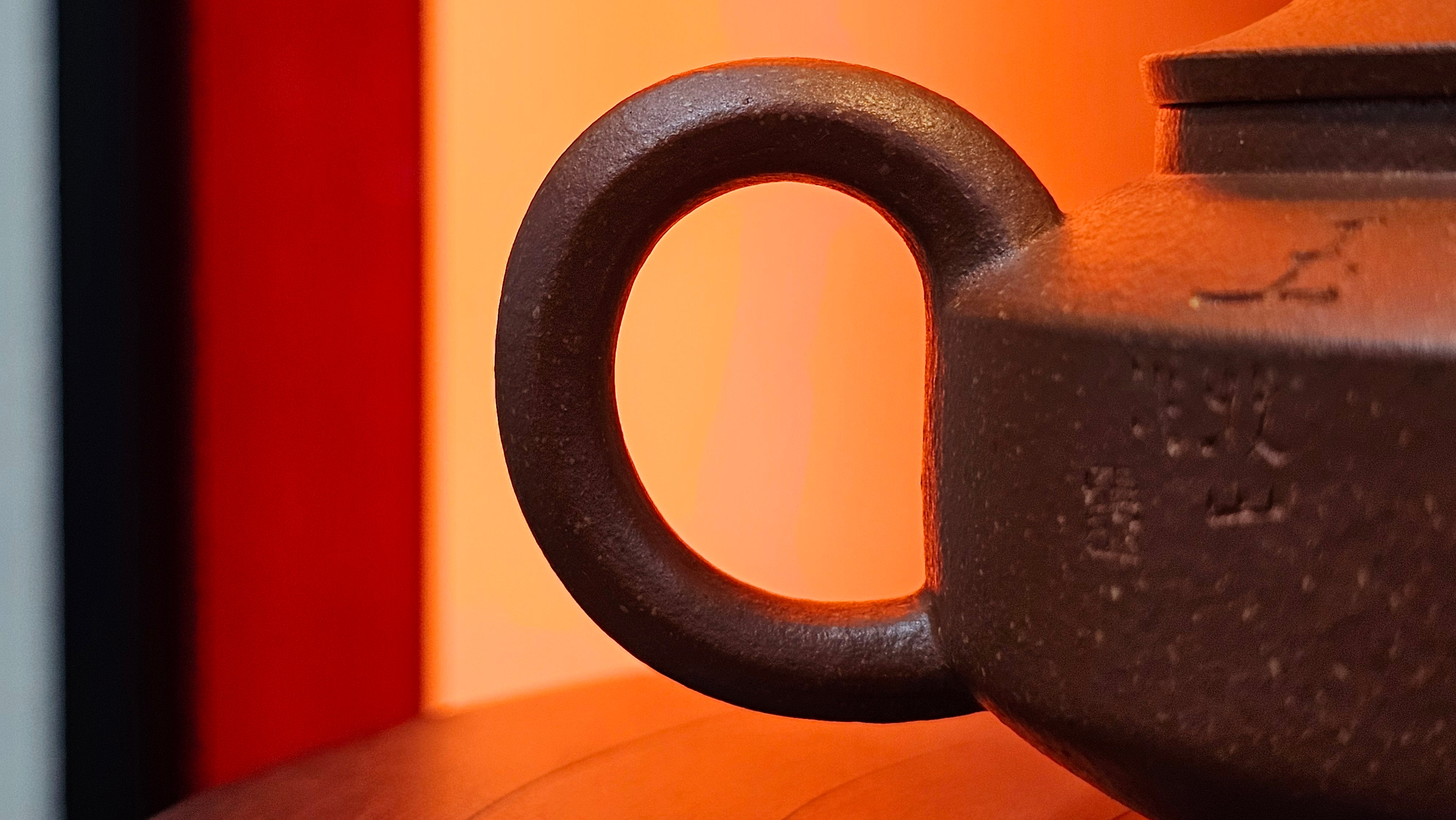 Zhou Pan《周盘》, 167.9ml, Hong Jiang Po Ni 红降坡泥, by Craftsman Zhu Shu 朱舒!~Engraving of Bamboos and Verse by Craftsman Mu Shan 牧山 ~ Congratulations to Mr B.H.S.! 1146hrs 7th Oct 2025, Jakarta! Indonesia🇮🇩!