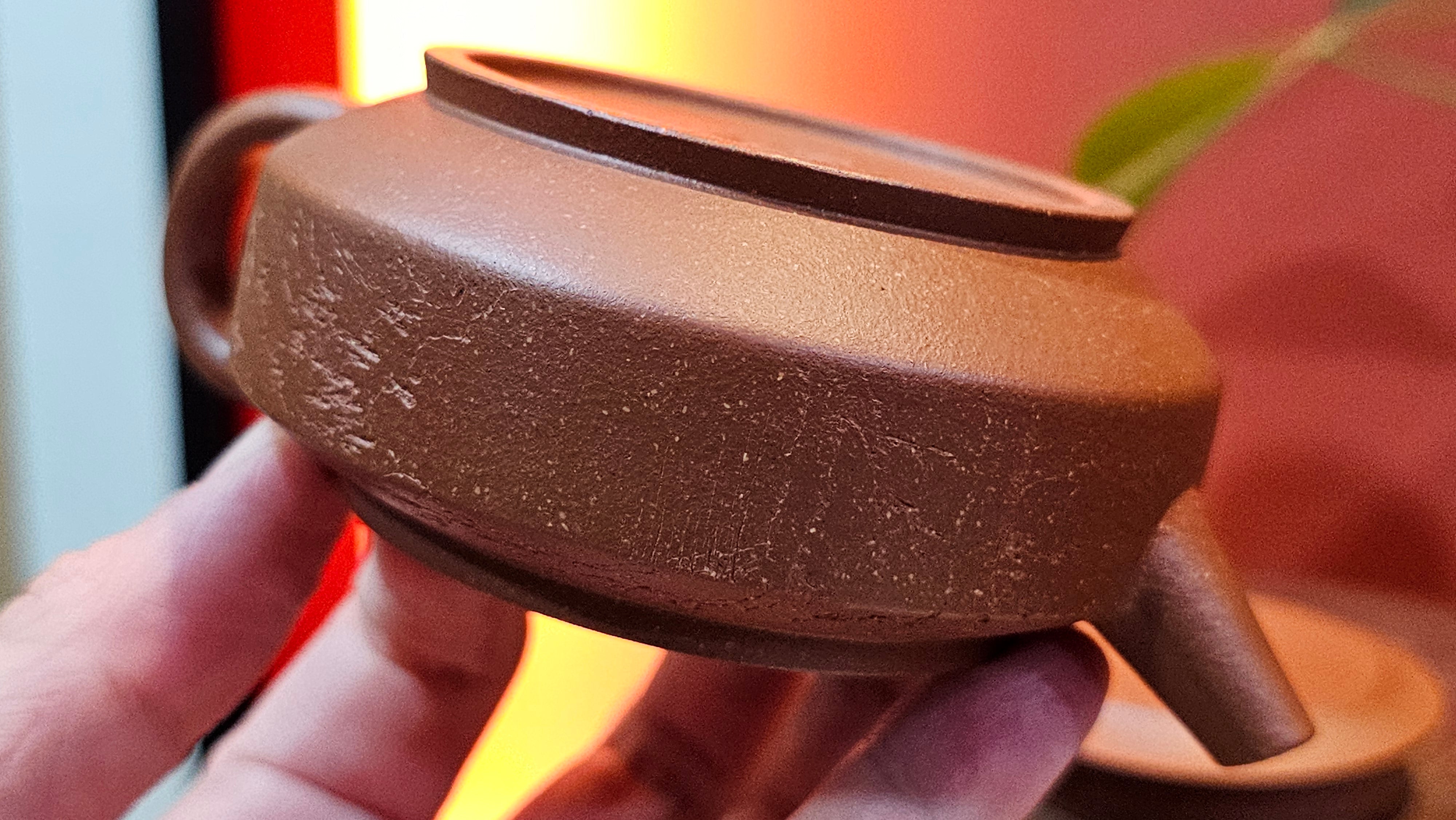 Zhou Pan《周盘》, 167.9ml, Hong Jiang Po Ni 红降坡泥, by Craftsman Zhu Shu 朱舒!~Engraving of Bamboos and Verse by Craftsman Mu Shan 牧山 ~ Congratulations to Mr B.H.S.! 1146hrs 7th Oct 2025, Jakarta! Indonesia🇮🇩!