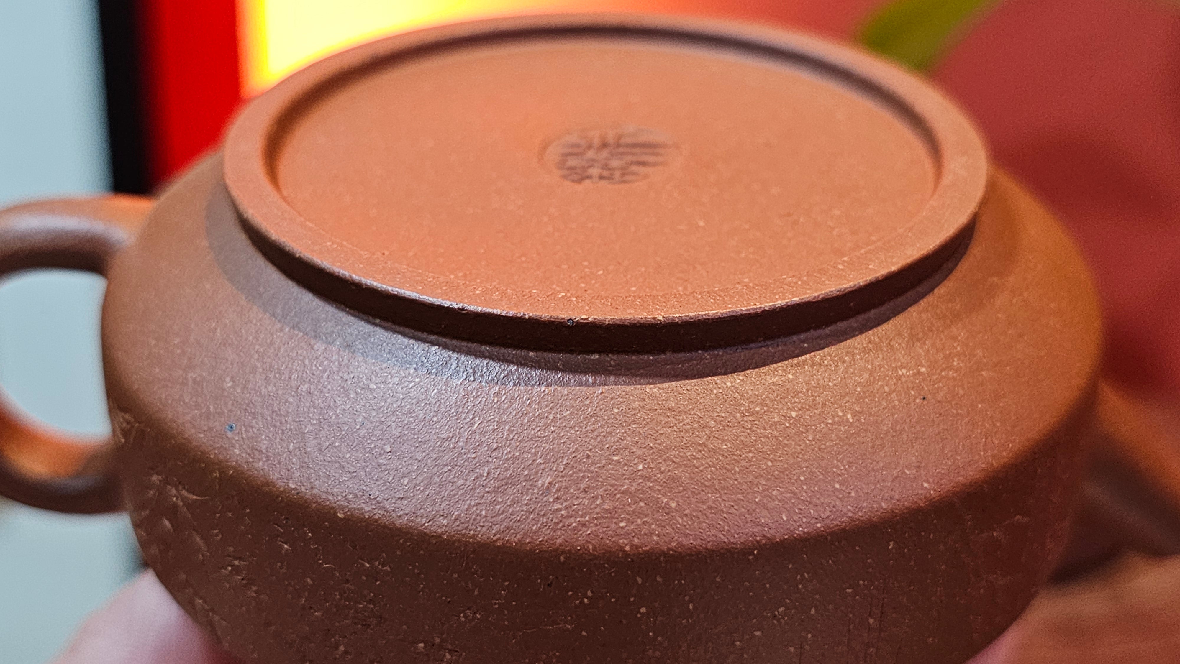 Zhou Pan《周盘》, 167.9ml, Hong Jiang Po Ni 红降坡泥, by Craftsman Zhu Shu 朱舒!~Engraving of Bamboos and Verse by Craftsman Mu Shan 牧山 ~ Congratulations to Mr B.H.S.! 1146hrs 7th Oct 2025, Jakarta! Indonesia🇮🇩!