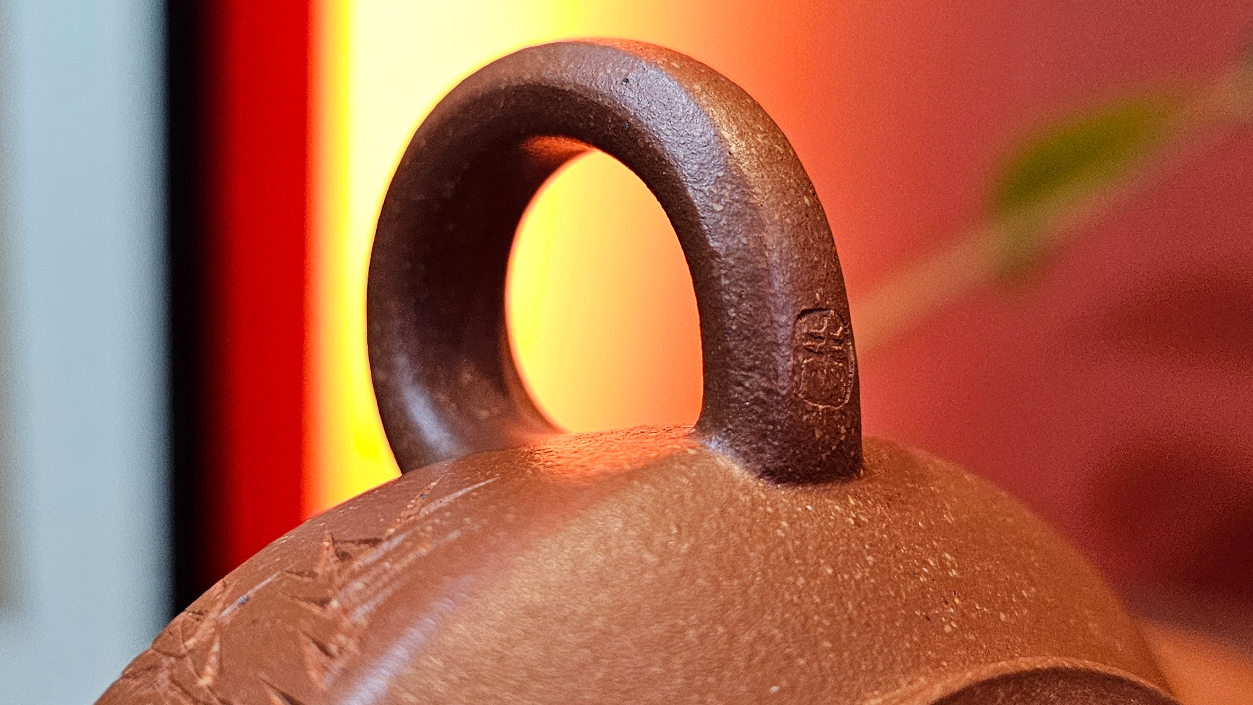 Zhou Pan《周盘》, 167.9ml, Hong Jiang Po Ni 红降坡泥, by Craftsman Zhu Shu 朱舒!~Engraving of Bamboos and Verse by Craftsman Mu Shan 牧山 ~ Congratulations to Mr B.H.S.! 1146hrs 7th Oct 2025, Jakarta! Indonesia🇮🇩!