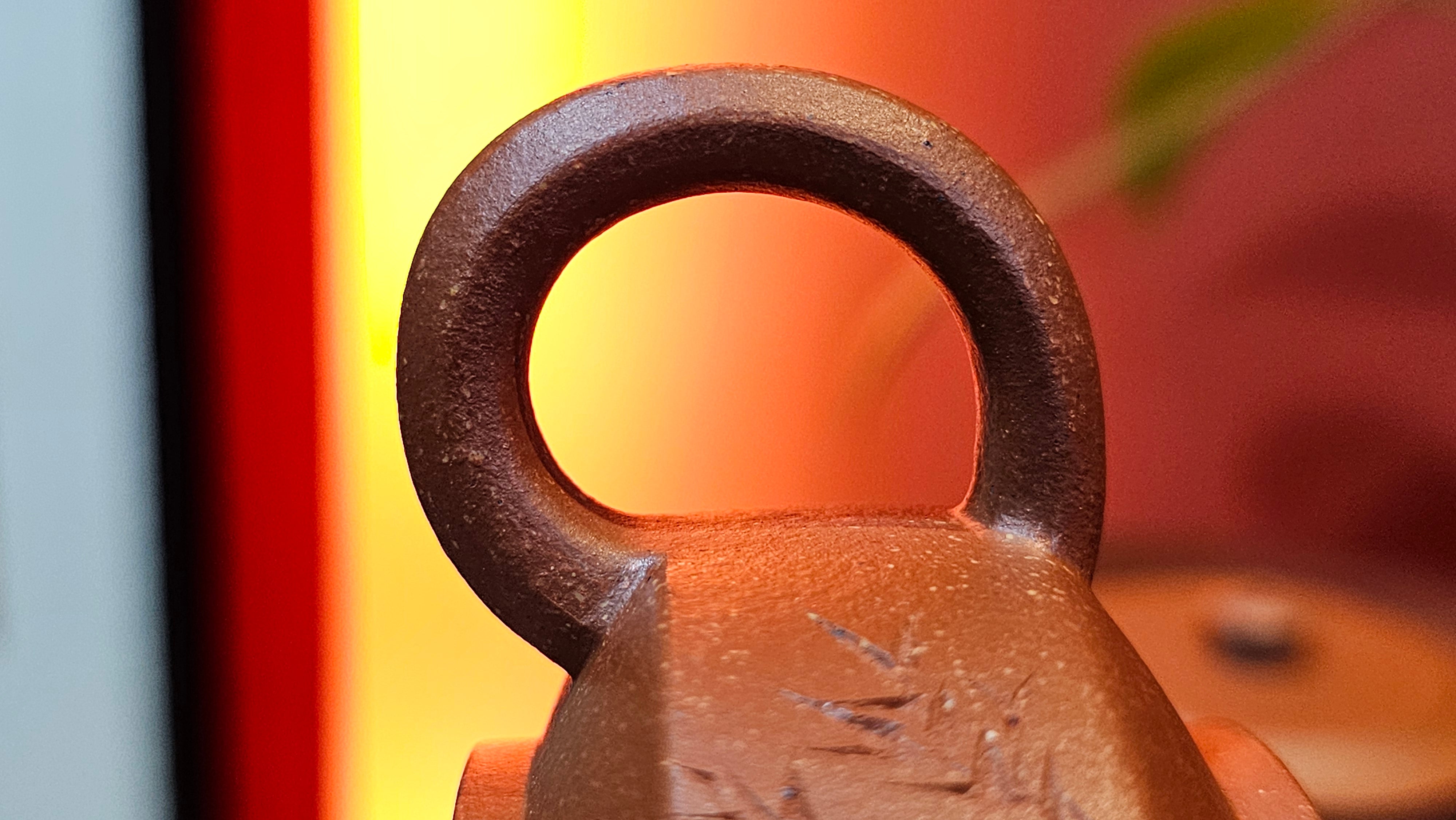 Zhou Pan《周盘》, 167.9ml, Hong Jiang Po Ni 红降坡泥, by Craftsman Zhu Shu 朱舒!~Engraving of Bamboos and Verse by Craftsman Mu Shan 牧山 ~ Congratulations to Mr B.H.S.! 1146hrs 7th Oct 2025, Jakarta! Indonesia🇮🇩!