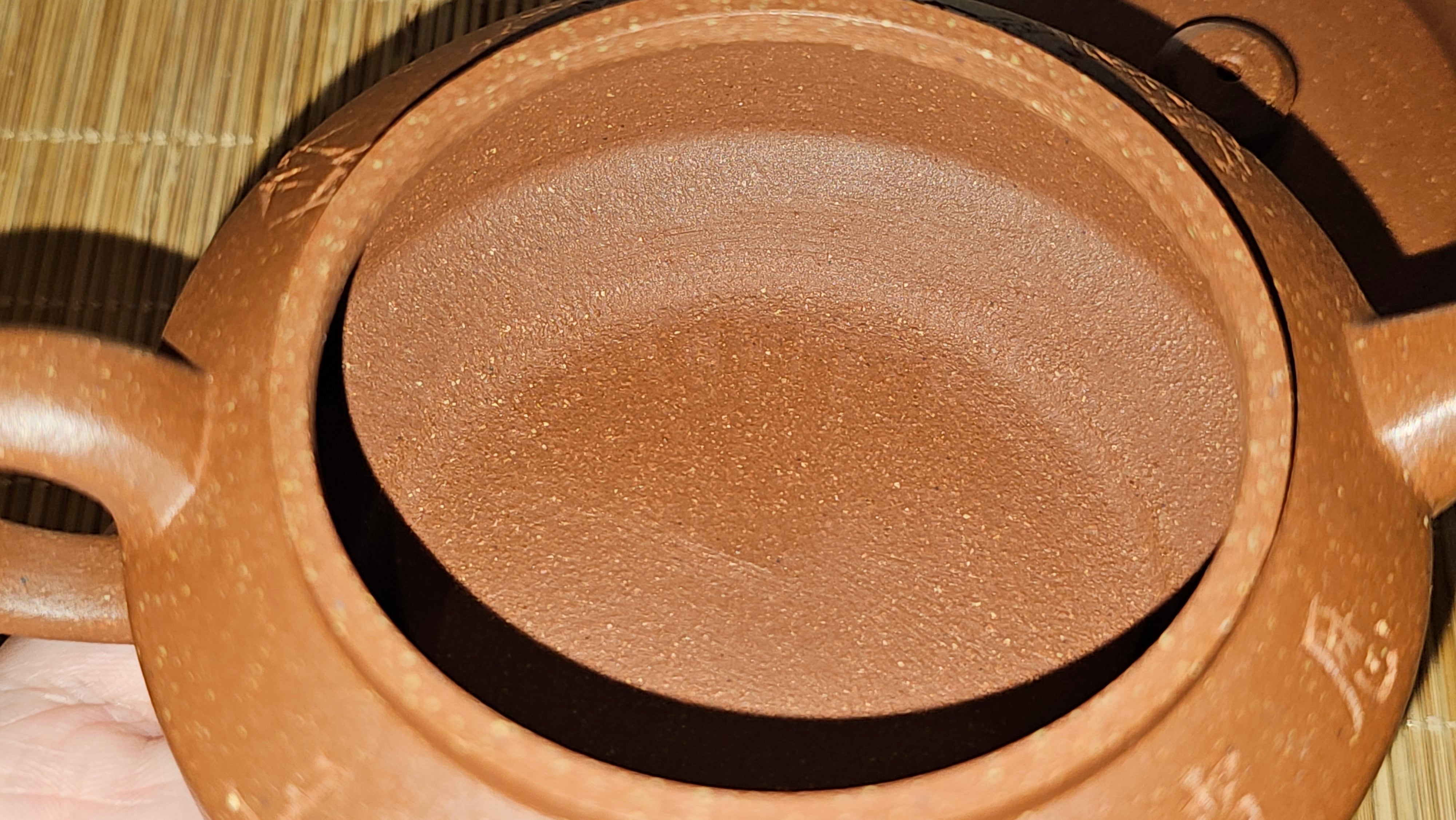 Zhou Pan《周盘》, 167.9ml, Hong Jiang Po Ni 红降坡泥, by Craftsman Zhu Shu 朱舒!~Engraving of Bamboos and Verse by Craftsman Mu Shan 牧山 ~ Congratulations to Mr B.H.S.! 1146hrs 7th Oct 2025, Jakarta! Indonesia🇮🇩!