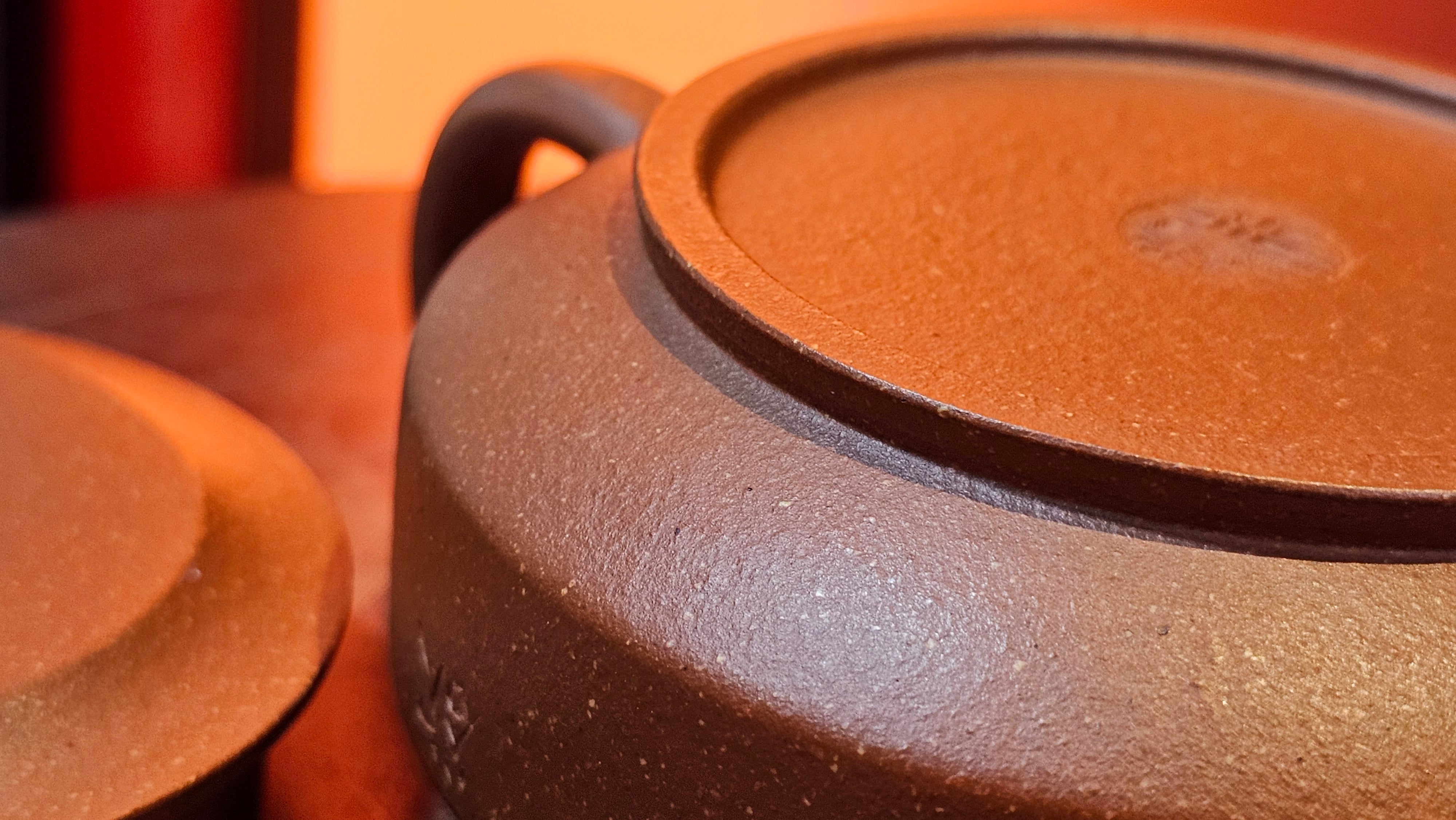 Zhou Pan《周盘》, 167.3ml, Hong Jiang Po Ni 红降坡泥, by Craftsman Zhu Shu 朱舒!~Engraving of Bamboos and Verse by Craftsman Mu Shan 牧山 ~ Congratulations!to Dr L.L, 1520hrs 9th Oct 2025, Ventura, CA!