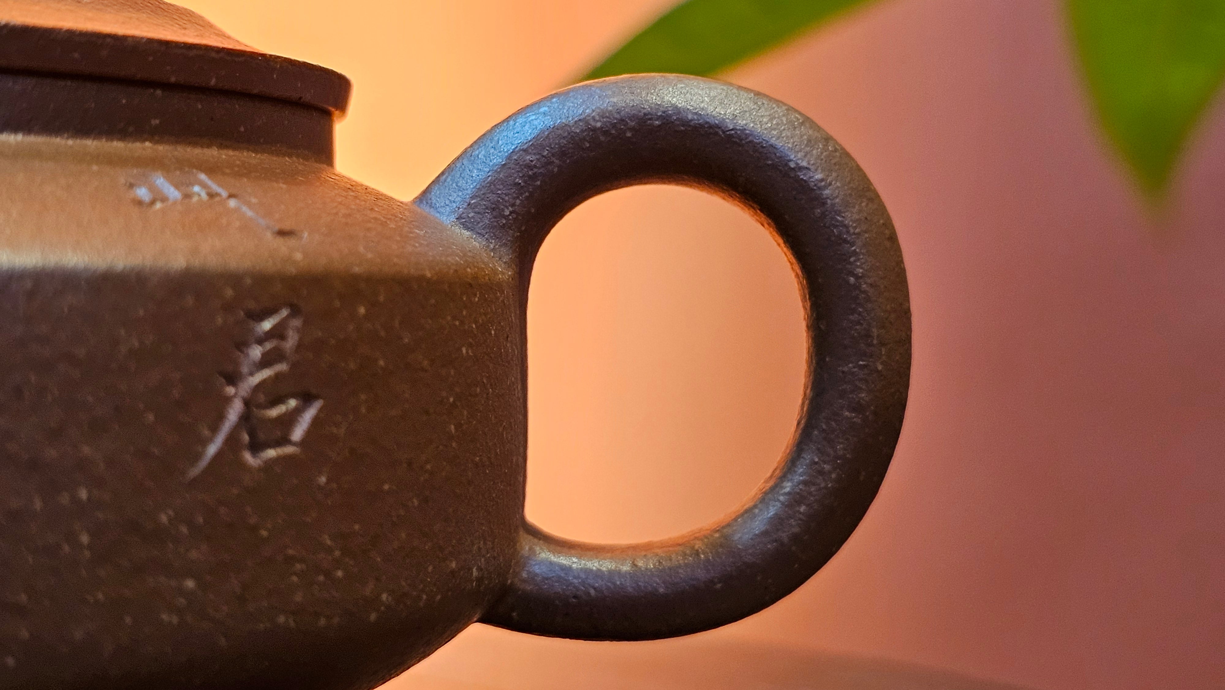 Zhou Pan《周盘》, 167.3ml, Hong Jiang Po Ni 红降坡泥, by Craftsman Zhu Shu 朱舒!~Engraving of Bamboos and Verse by Craftsman Mu Shan 牧山 ~ Congratulations!to Dr L.L, 1520hrs 9th Oct 2025, Ventura, CA!