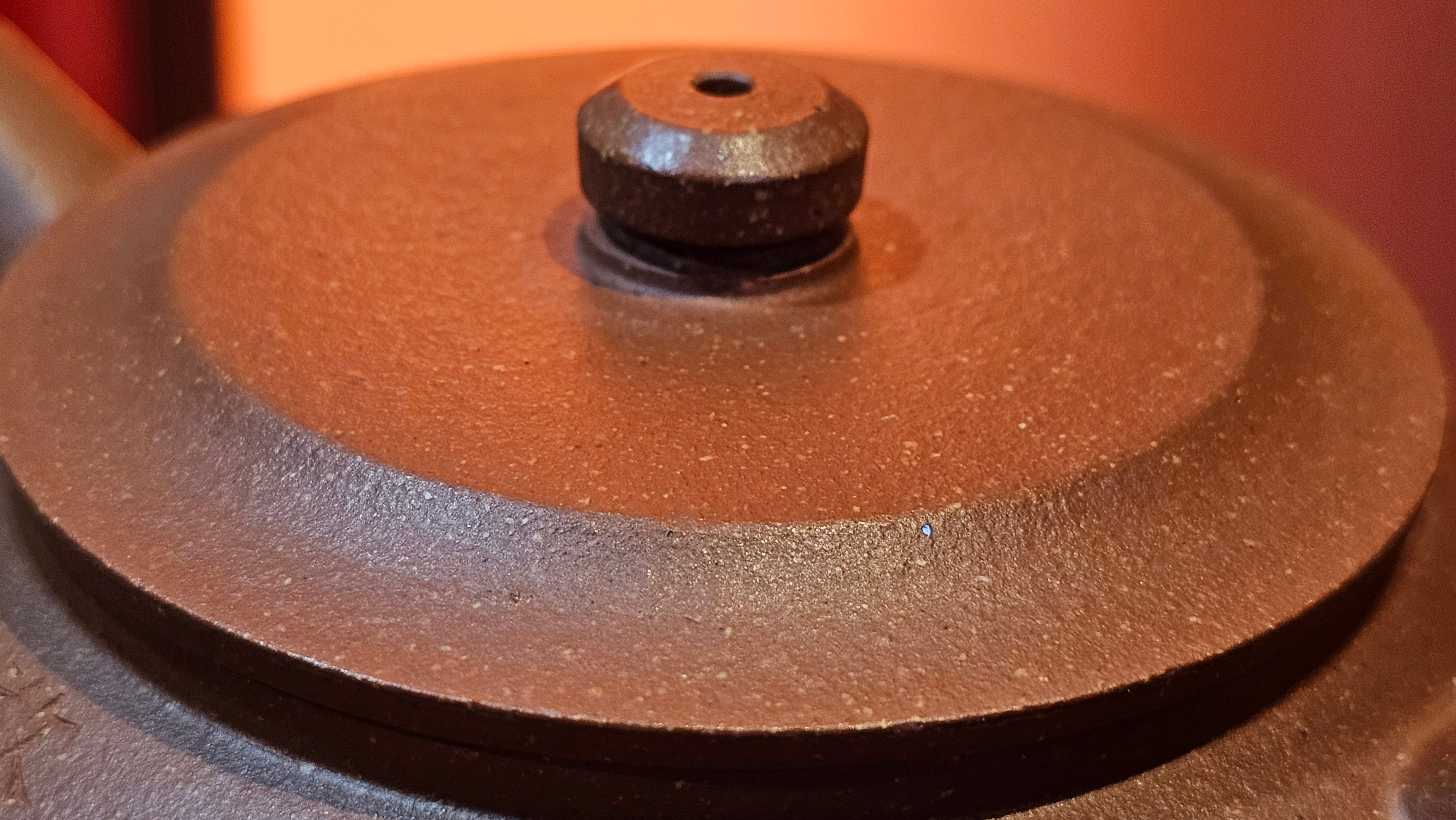 Zhou Pan《周盘》, 167.3ml, Hong Jiang Po Ni 红降坡泥, by Craftsman Zhu Shu 朱舒!~Engraving of Bamboos and Verse by Craftsman Mu Shan 牧山 ~ Congratulations!to Dr L.L, 1520hrs 9th Oct 2025, Ventura, CA!