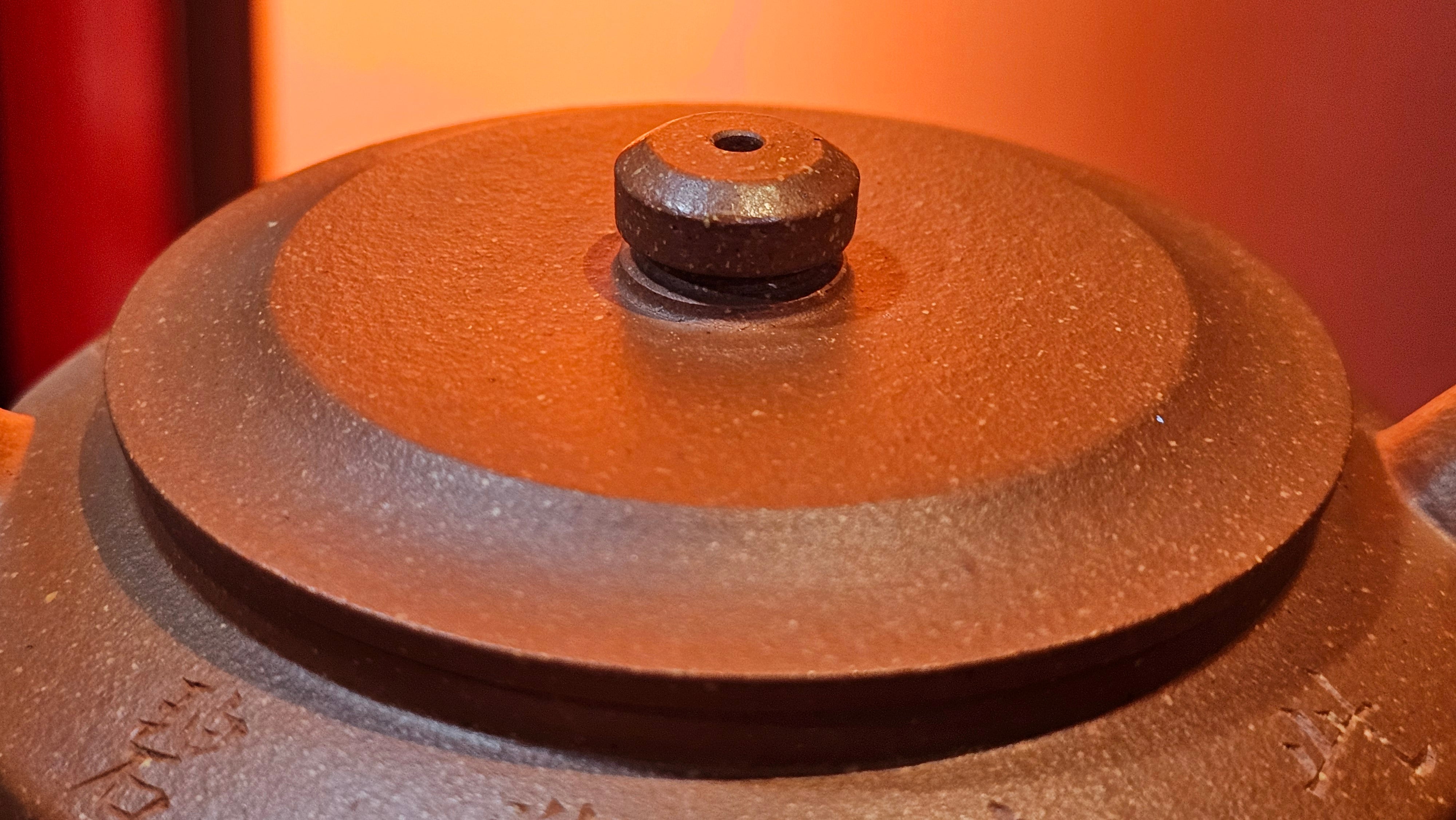 Zhou Pan《周盘》, 167.3ml, Hong Jiang Po Ni 红降坡泥, by Craftsman Zhu Shu 朱舒!~Engraving of Bamboos and Verse by Craftsman Mu Shan 牧山 ~ Congratulations!to Dr L.L, 1520hrs 9th Oct 2025, Ventura, CA!