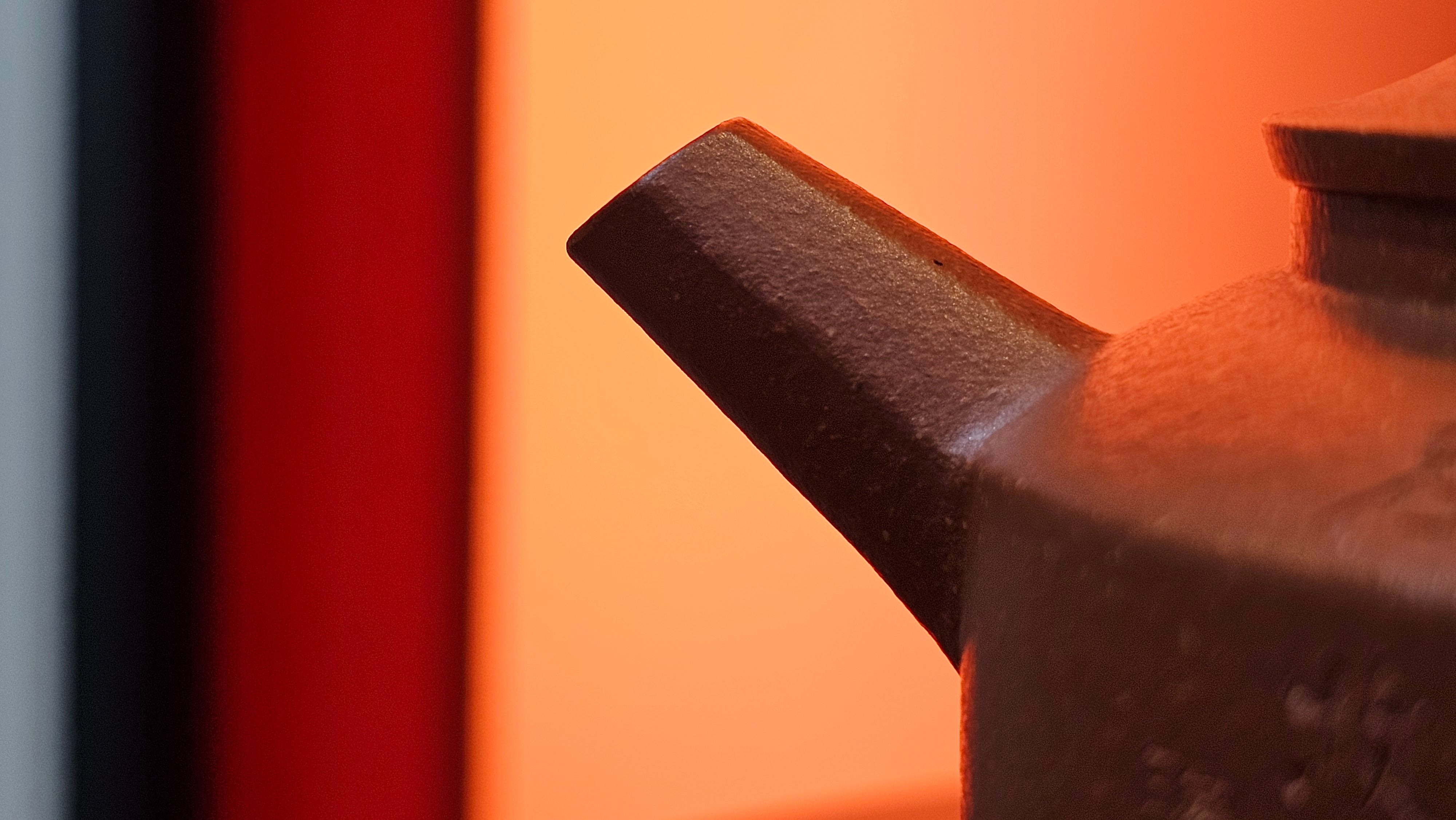 Zhou Pan《周盘》, 167.3ml, Hong Jiang Po Ni 红降坡泥, by Craftsman Zhu Shu 朱舒!~Engraving of Bamboos and Verse by Craftsman Mu Shan 牧山 ~ Congratulations!to Dr L.L, 1520hrs 9th Oct 2025, Ventura, CA!