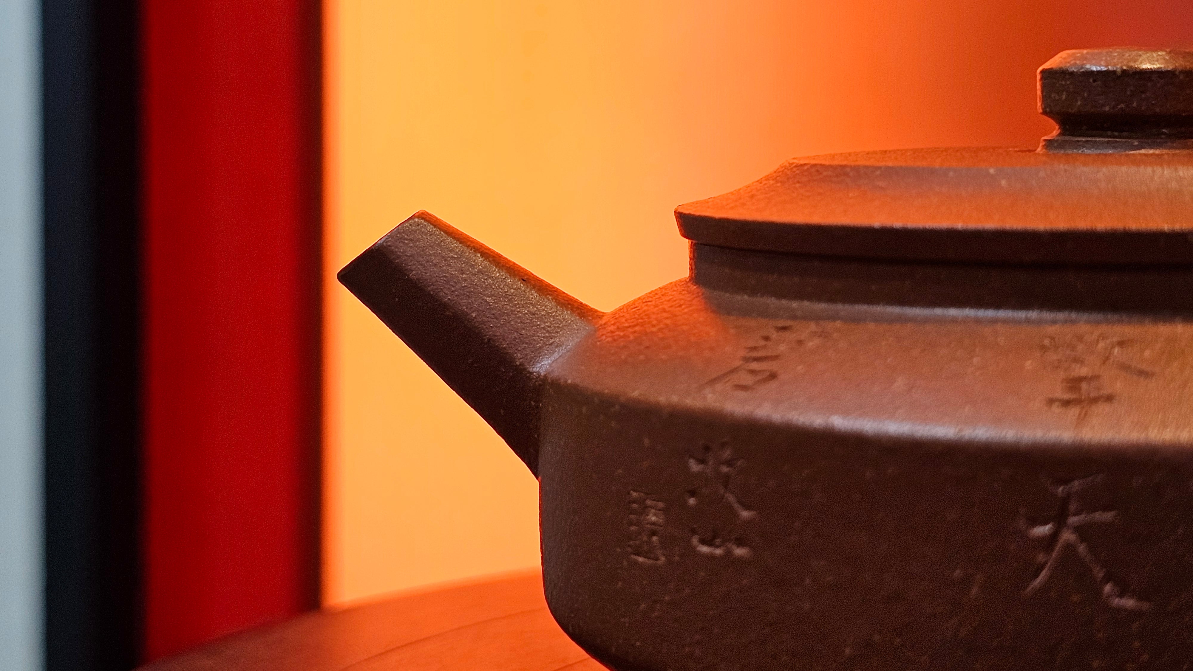 Zhou Pan《周盘》, 167.3ml, Hong Jiang Po Ni 红降坡泥, by Craftsman Zhu Shu 朱舒!~Engraving of Bamboos and Verse by Craftsman Mu Shan 牧山 ~ Congratulations!to Dr L.L, 1520hrs 9th Oct 2025, Ventura, CA!