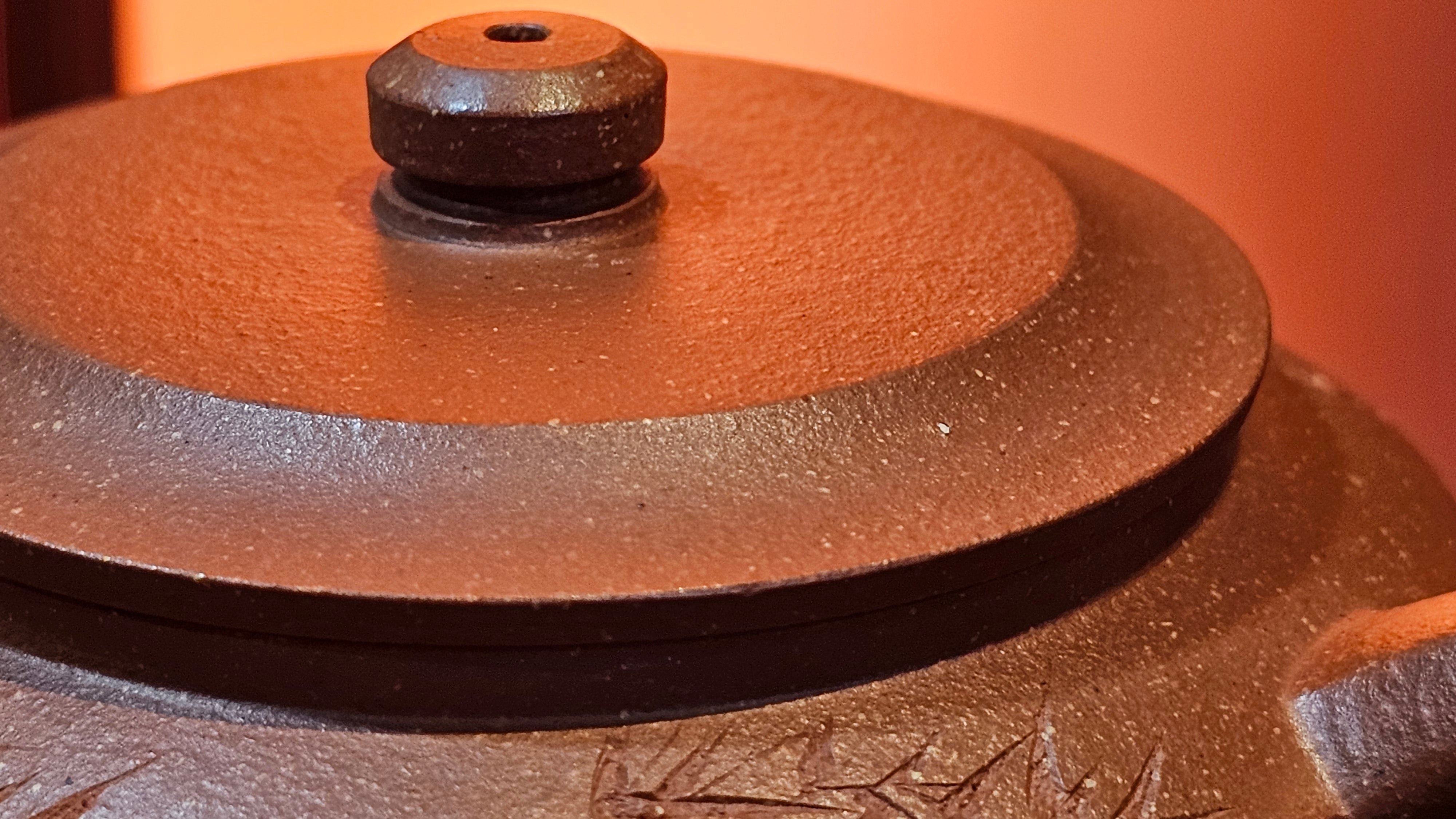 Zhou Pan《周盘》, 167.3ml, Hong Jiang Po Ni 红降坡泥, by Craftsman Zhu Shu 朱舒!~Engraving of Bamboos and Verse by Craftsman Mu Shan 牧山 ~ Congratulations!to Dr L.L, 1520hrs 9th Oct 2025, Ventura, CA!