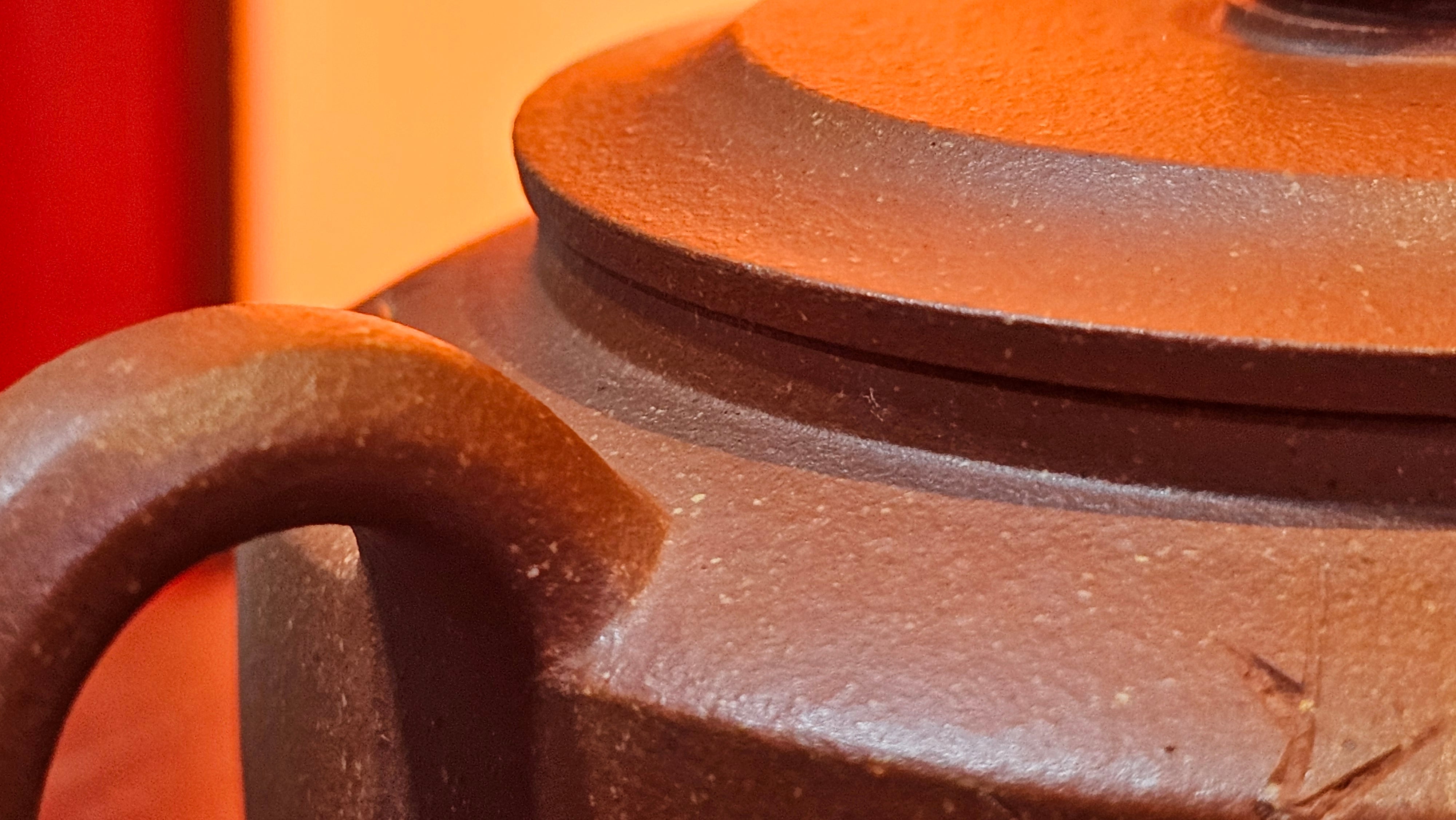 Zhou Pan《周盘》, 167.3ml, Hong Jiang Po Ni 红降坡泥, by Craftsman Zhu Shu 朱舒!~Engraving of Bamboos and Verse by Craftsman Mu Shan 牧山 ~ Congratulations!to Dr L.L, 1520hrs 9th Oct 2025, Ventura, CA!