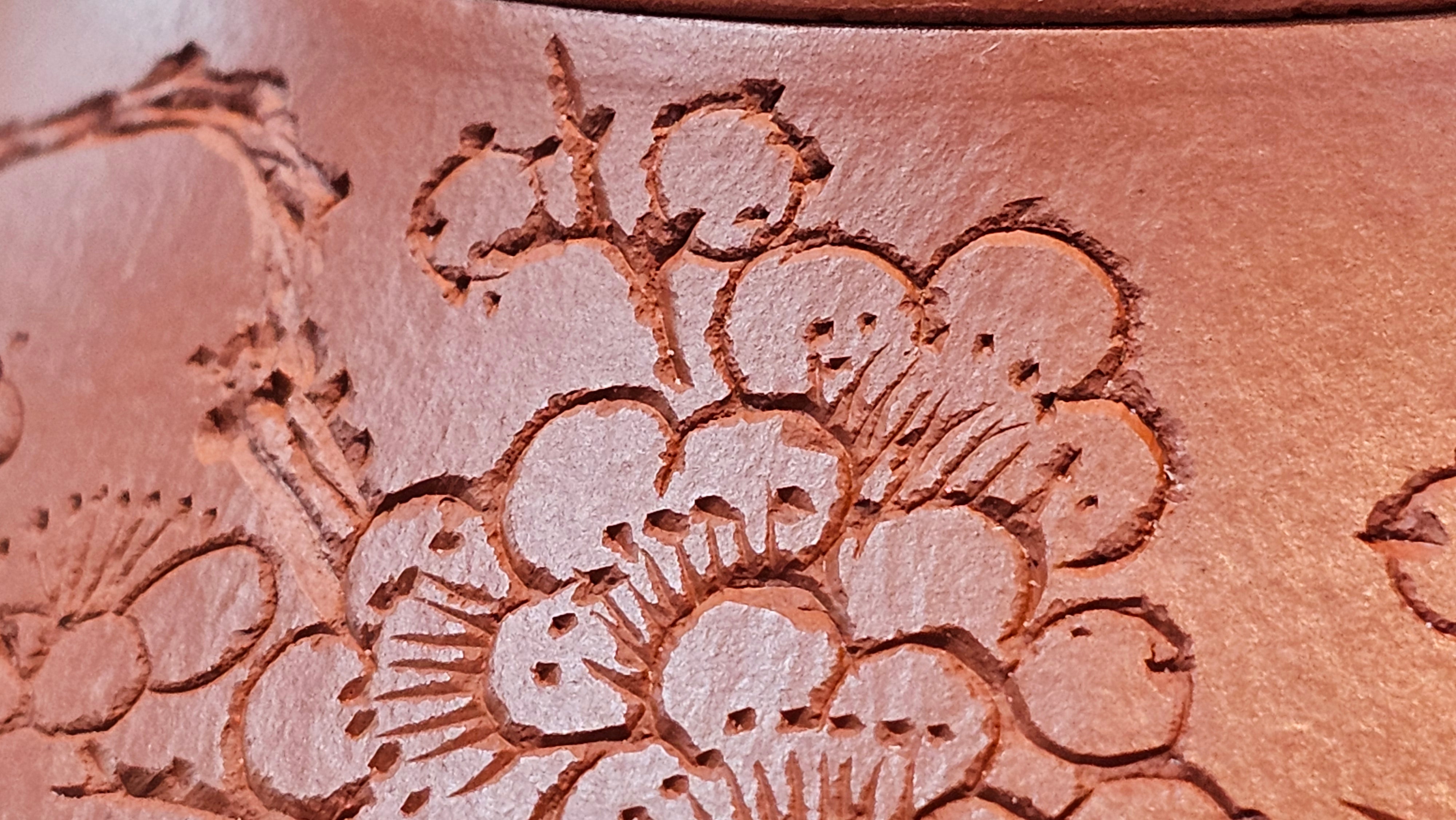 Han Tang Shi Piao 汉棠石瓢, 168.6ml, Xiao Mei Yao Zhu Ni 小煤窑朱泥, by Craftsman Shi Yun 石芸, Engraving by Craftsman Yi De Shu 刻绘 ~ 一德书 ~!Congratulations to Mr C.B.! 0117hrs 13th Oct 2025. Inglewood! CA.