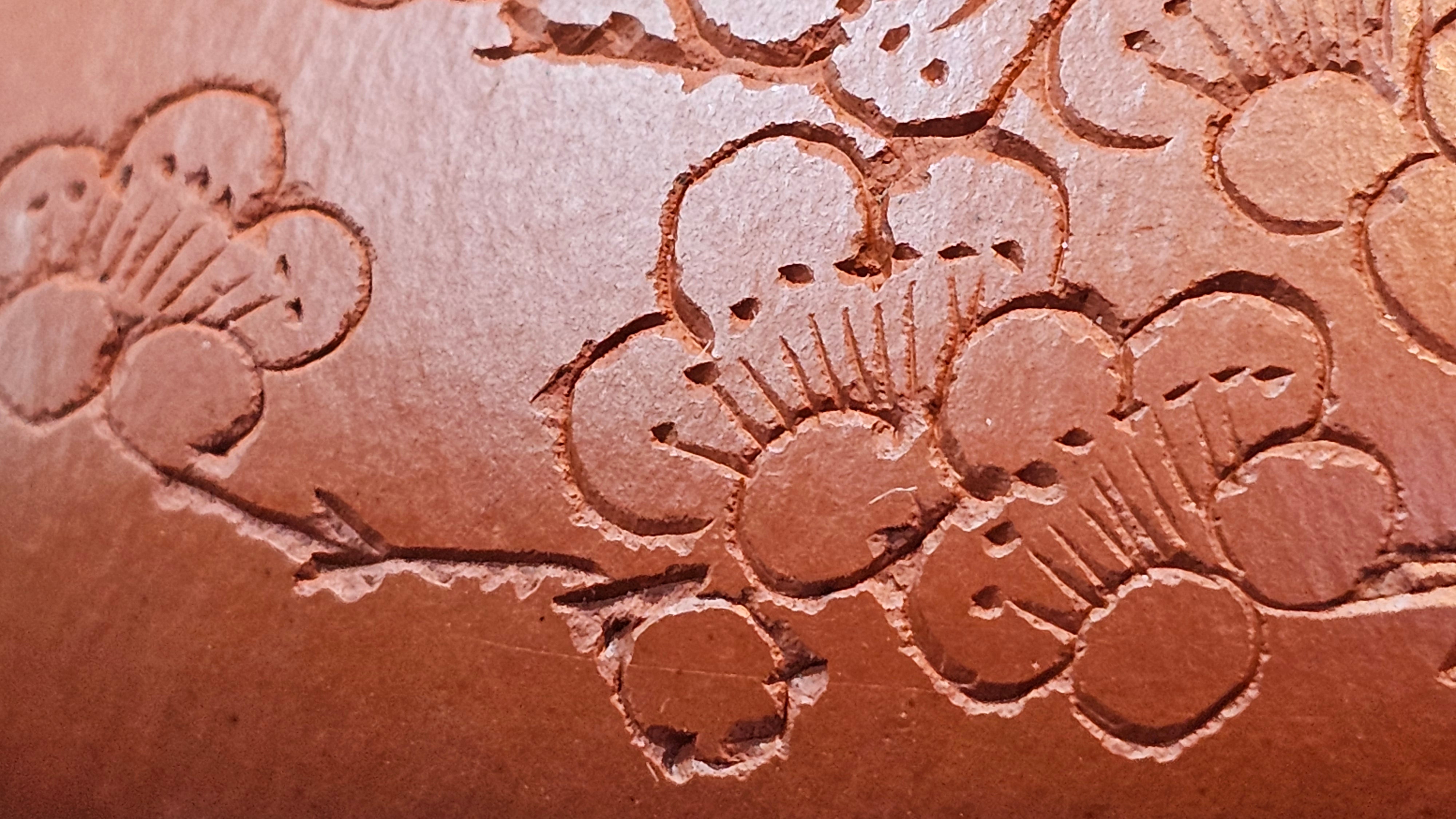 Han Tang Shi Piao 汉棠石瓢, 168.6ml, Xiao Mei Yao Zhu Ni 小煤窑朱泥, by Craftsman Shi Yun 石芸, Engraving by Craftsman Yi De Shu 刻绘 ~ 一德书 ~!Congratulations to Mr C.B.! 0117hrs 13th Oct 2025. Inglewood! CA.