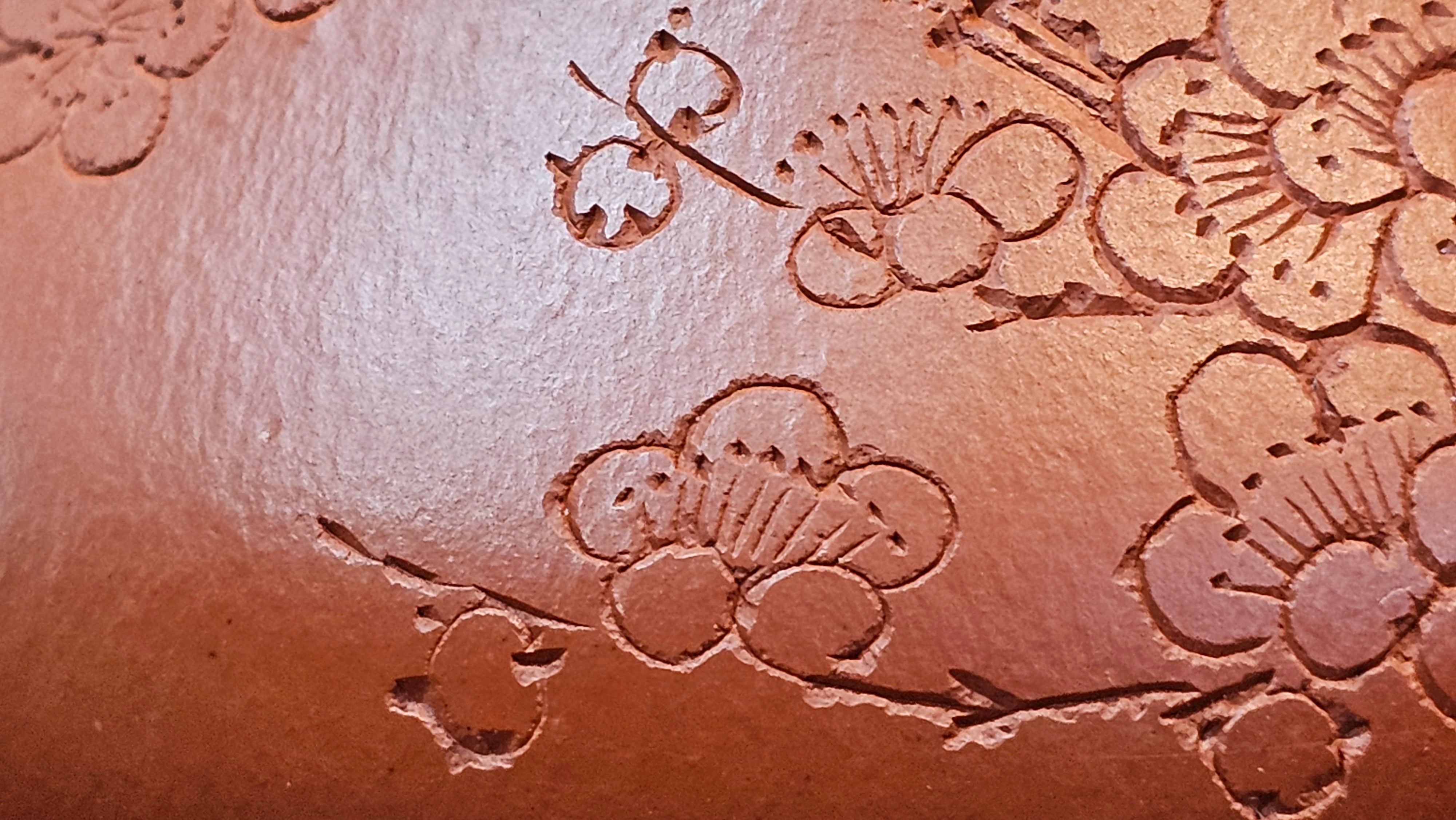 Han Tang Shi Piao 汉棠石瓢, 168.6ml, Xiao Mei Yao Zhu Ni 小煤窑朱泥, by Craftsman Shi Yun 石芸, Engraving by Craftsman Yi De Shu 刻绘 ~ 一德书 ~!Congratulations to Mr C.B.! 0117hrs 13th Oct 2025. Inglewood! CA.