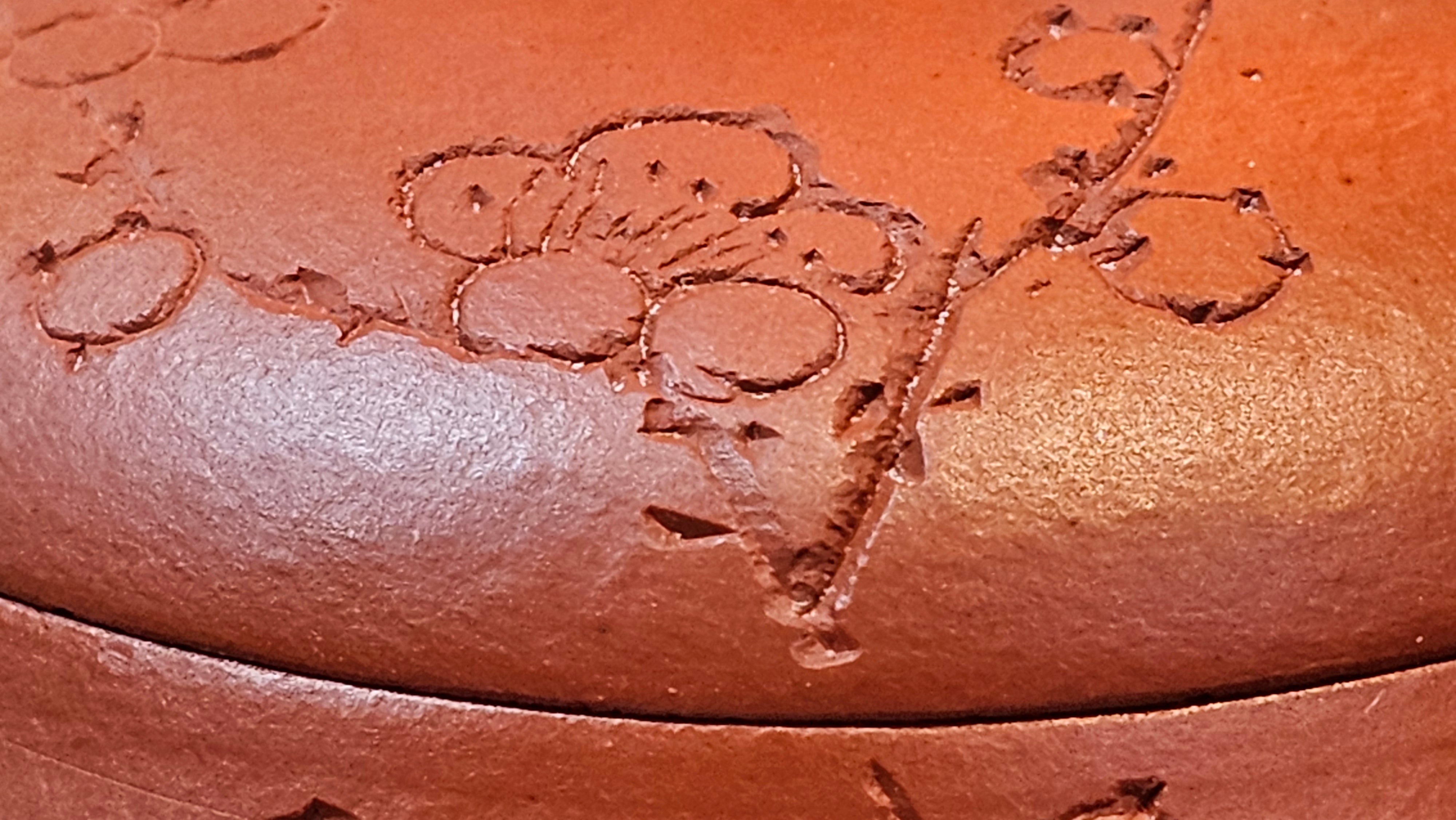 Han Tang Shi Piao 汉棠石瓢, 168.6ml, Xiao Mei Yao Zhu Ni 小煤窑朱泥, by Craftsman Shi Yun 石芸, Engraving by Craftsman Yi De Shu 刻绘 ~ 一德书 ~!Congratulations to Mr C.B.! 0117hrs 13th Oct 2025. Inglewood! CA.