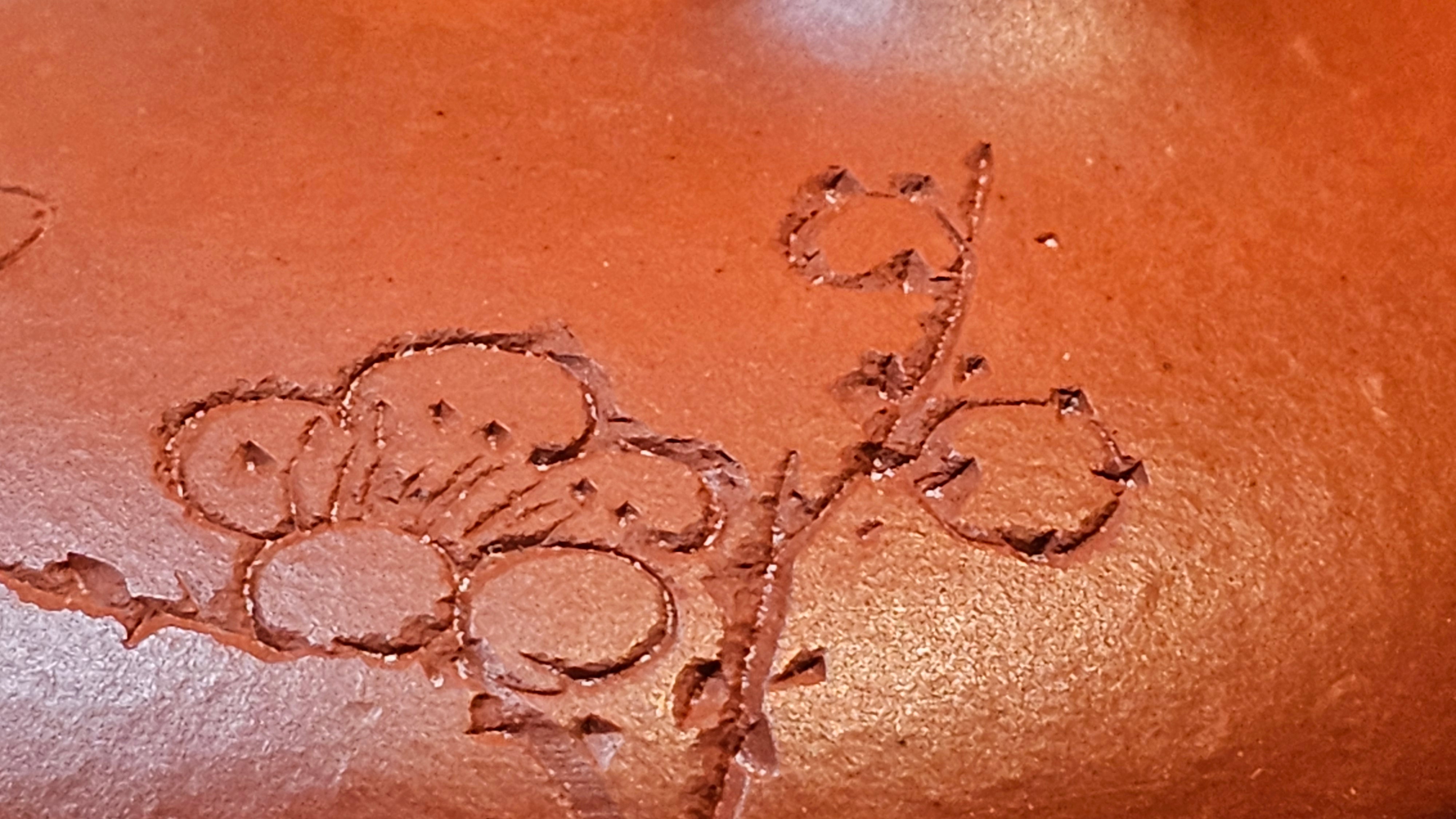 Han Tang Shi Piao 汉棠石瓢, 168.6ml, Xiao Mei Yao Zhu Ni 小煤窑朱泥, by Craftsman Shi Yun 石芸, Engraving by Craftsman Yi De Shu 刻绘 ~ 一德书 ~!Congratulations to Mr C.B.! 0117hrs 13th Oct 2025. Inglewood! CA.