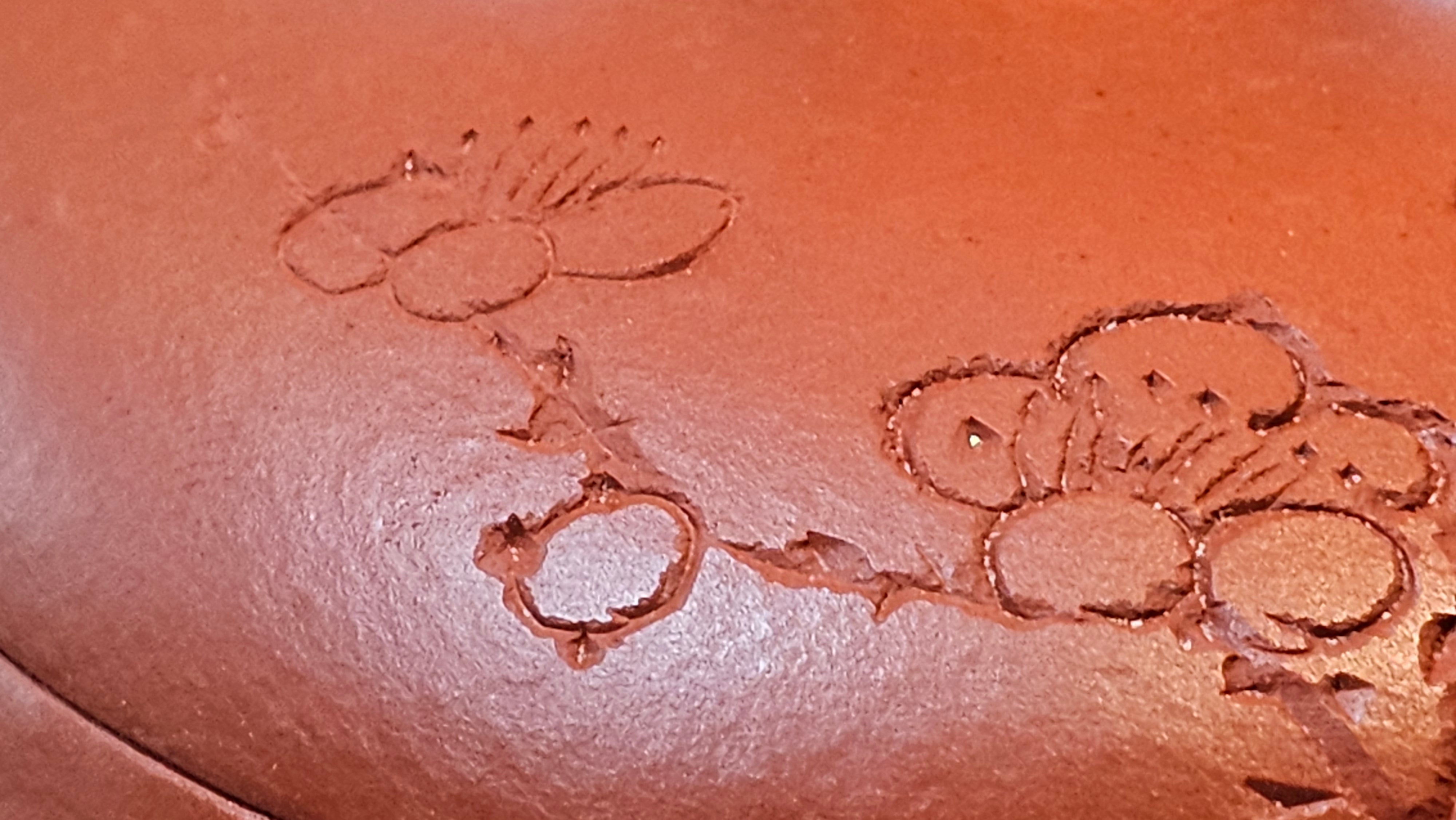 Han Tang Shi Piao 汉棠石瓢, 168.6ml, Xiao Mei Yao Zhu Ni 小煤窑朱泥, by Craftsman Shi Yun 石芸, Engraving by Craftsman Yi De Shu 刻绘 ~ 一德书 ~!Congratulations to Mr C.B.! 0117hrs 13th Oct 2025. Inglewood! CA.