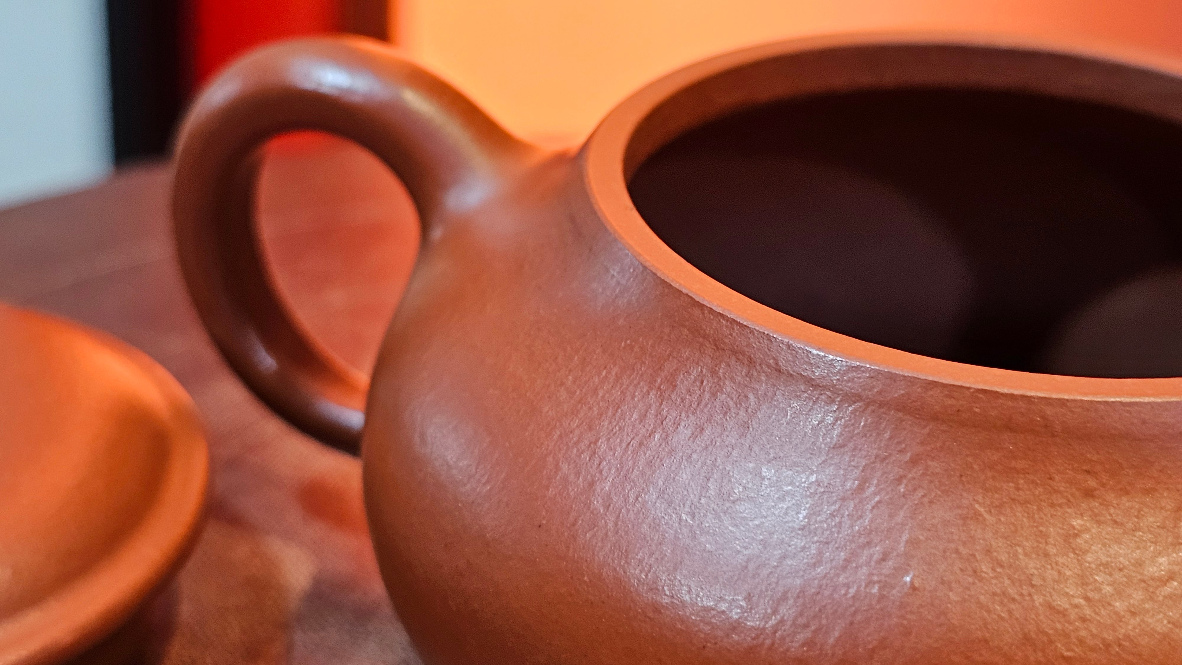 Ming Lu 明炉, 128.5ml, Xiao Mei Yao Zhu Ni 小煤窑朱泥, by our Collaborative Craftsman Wang Xing 王兴 ~!Congratulations to Mr M.K.! 1927hrs 15th Oct 2025, Monroe, WA!