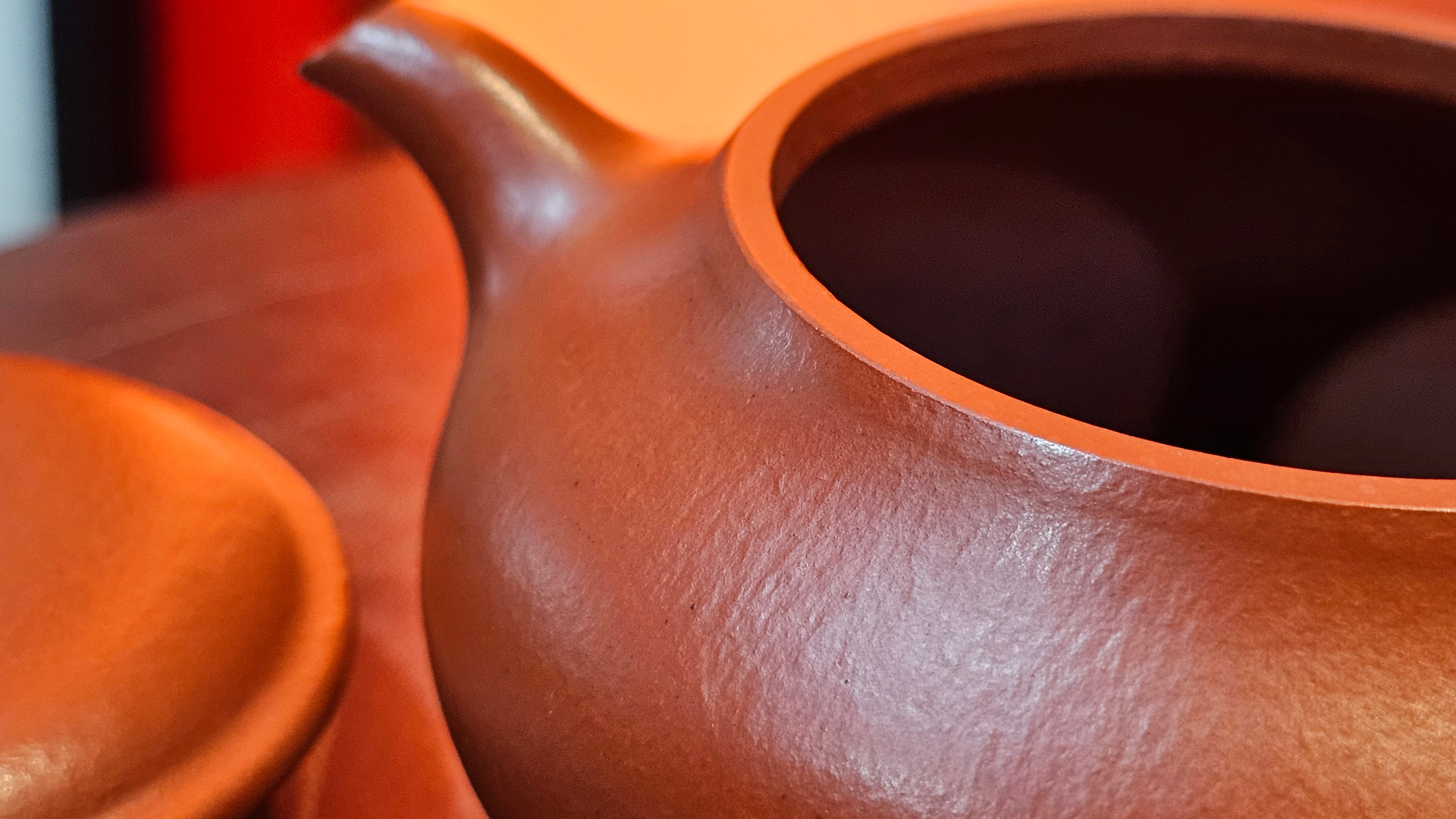 Ming Lu 明炉, 128.5ml, Xiao Mei Yao Zhu Ni 小煤窑朱泥, by our Collaborative Craftsman Wang Xing 王兴 ~!Congratulations to Mr M.K.! 1927hrs 15th Oct 2025, Monroe, WA!