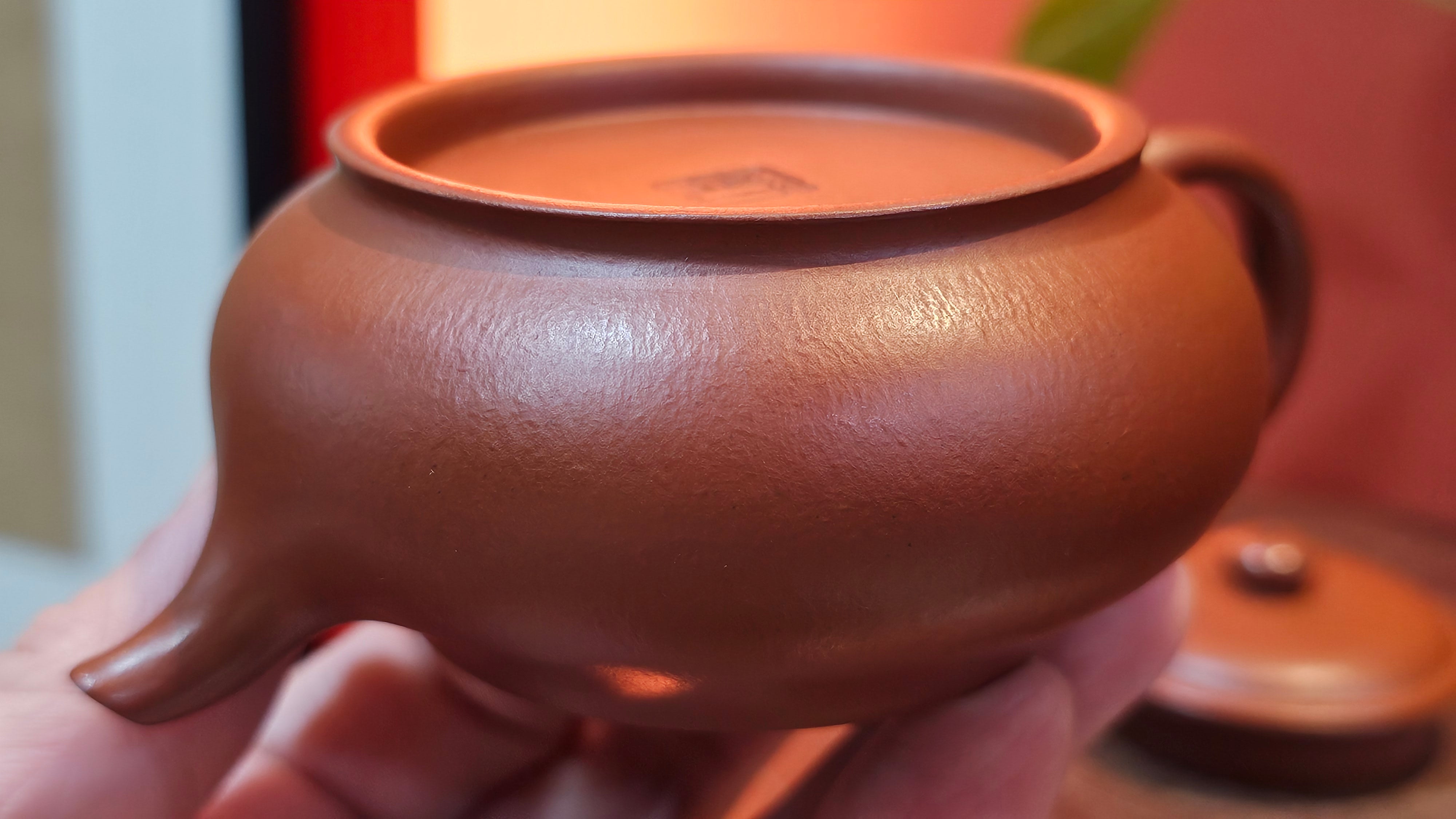 Ming Lu 明炉, 128.5ml, Xiao Mei Yao Zhu Ni 小煤窑朱泥, by our Collaborative Craftsman Wang Xing 王兴 ~!Congratulations to Mr M.K.! 1927hrs 15th Oct 2025, Monroe, WA!