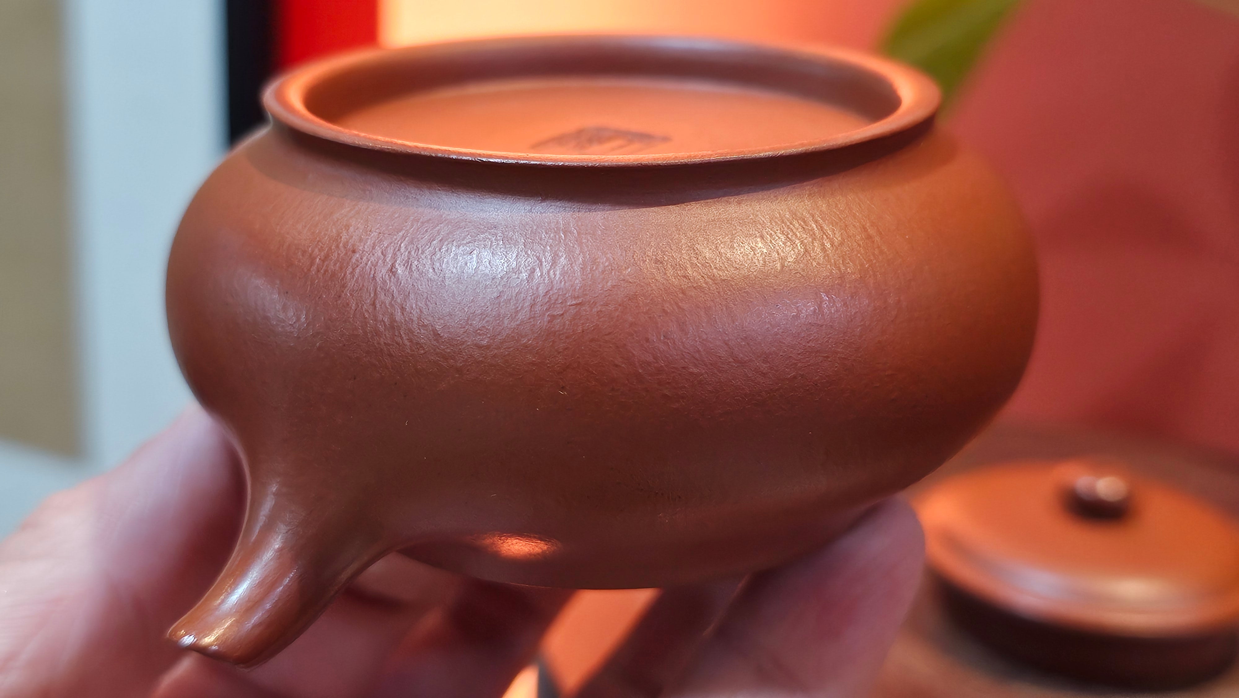 Ming Lu 明炉, 128.5ml, Xiao Mei Yao Zhu Ni 小煤窑朱泥, by our Collaborative Craftsman Wang Xing 王兴 ~!Congratulations to Mr M.K.! 1927hrs 15th Oct 2025, Monroe, WA!