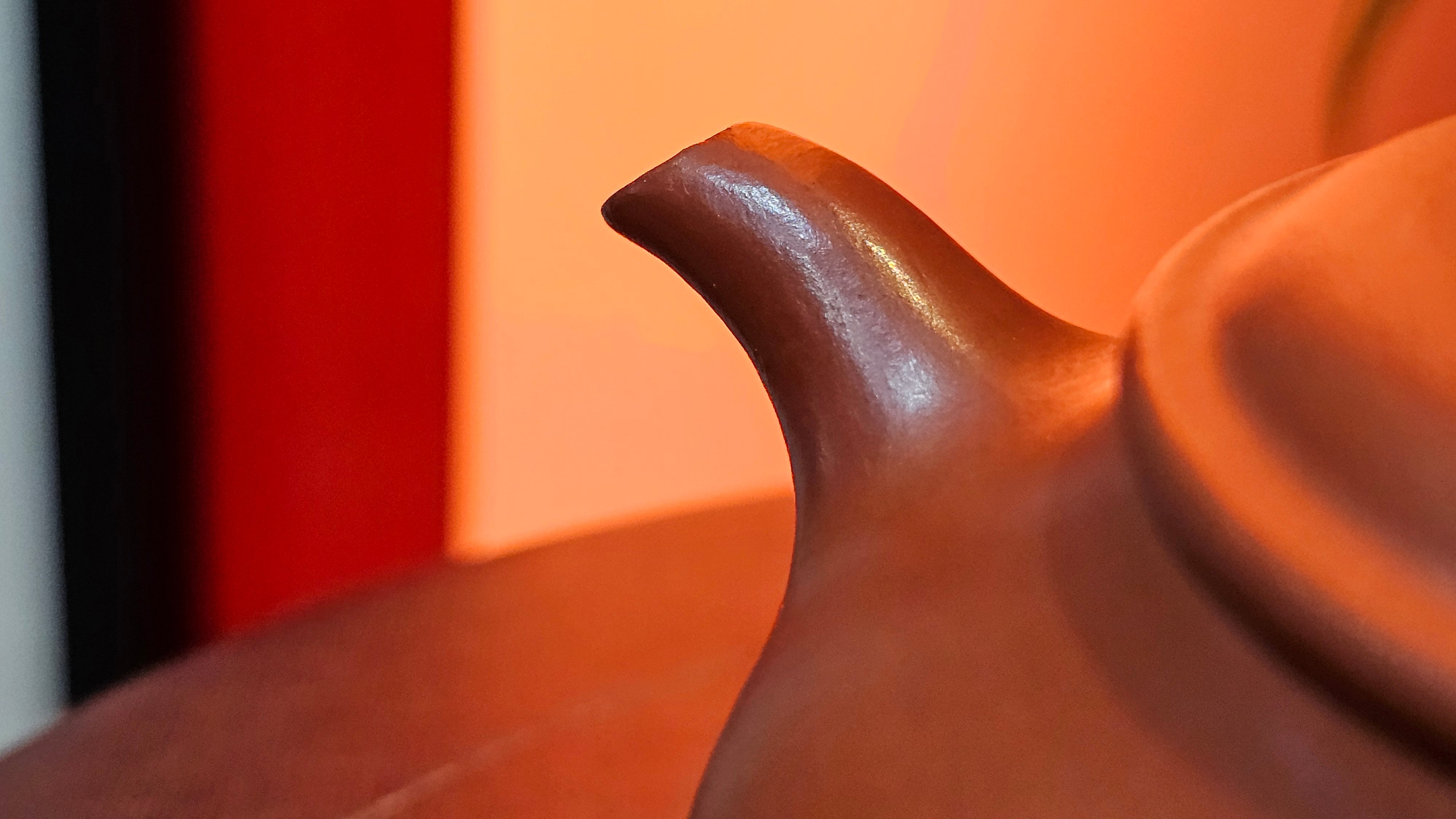 Ming Lu 明炉, 128.5ml, Xiao Mei Yao Zhu Ni 小煤窑朱泥, by our Collaborative Craftsman Wang Xing 王兴 ~!Congratulations to Mr M.K.! 1927hrs 15th Oct 2025, Monroe, WA!