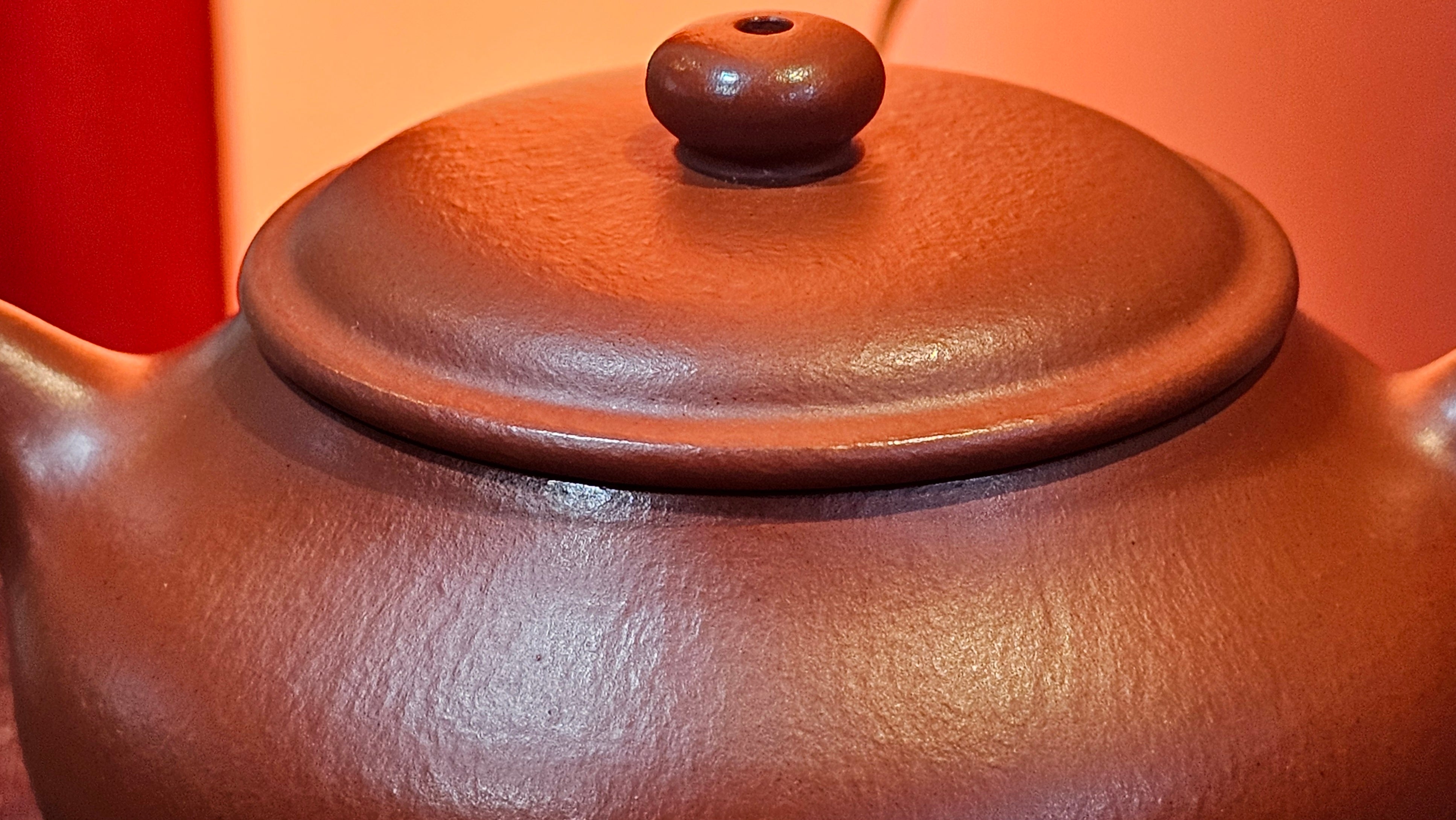 Ming Lu 明炉, 128.5ml, Xiao Mei Yao Zhu Ni 小煤窑朱泥, by our Collaborative Craftsman Wang Xing 王兴 ~!Congratulations to Mr M.K.! 1927hrs 15th Oct 2025, Monroe, WA!