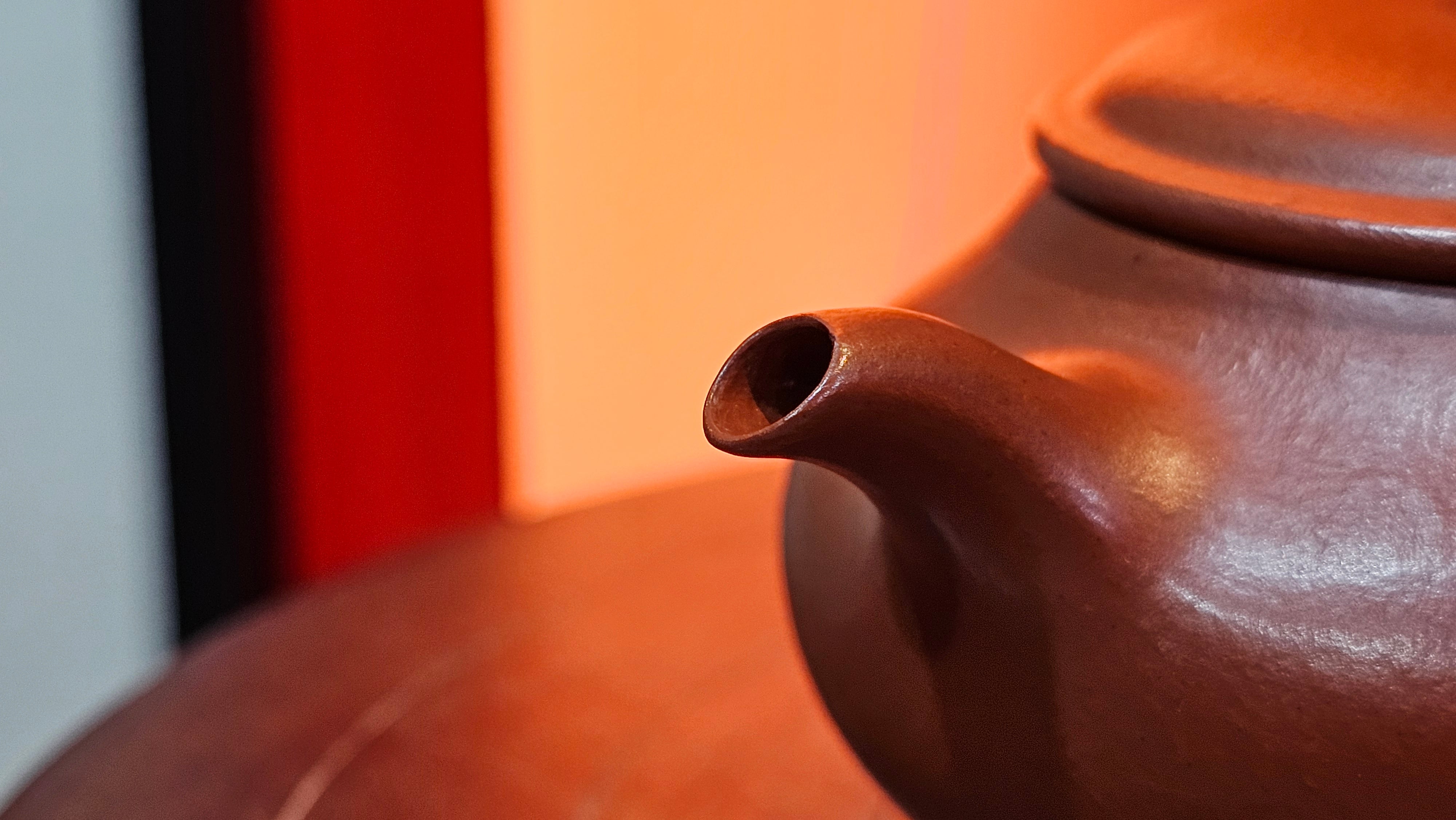 Ming Lu 明炉, 128.5ml, Xiao Mei Yao Zhu Ni 小煤窑朱泥, by our Collaborative Craftsman Wang Xing 王兴 ~!Congratulations to Mr M.K.! 1927hrs 15th Oct 2025, Monroe, WA!