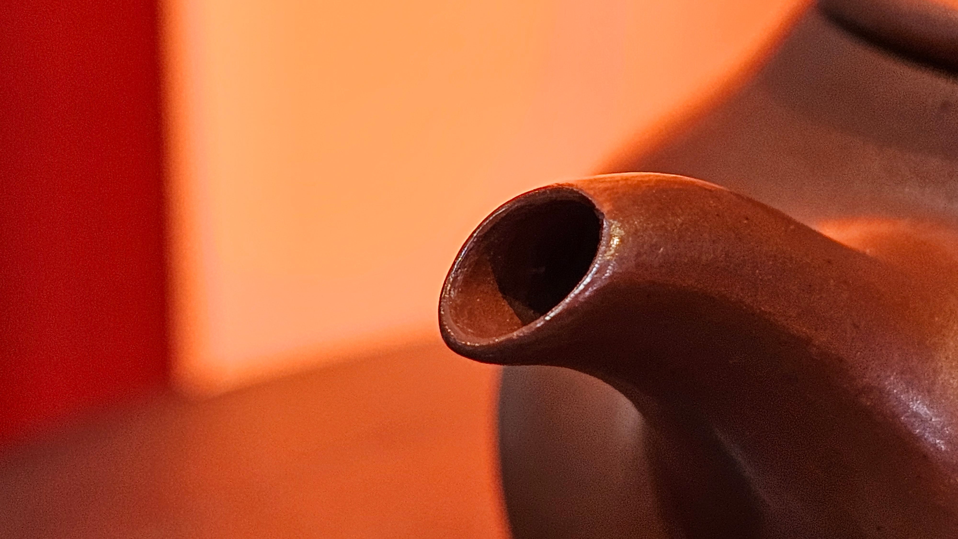 Ming Lu 明炉, 128.5ml, Xiao Mei Yao Zhu Ni 小煤窑朱泥, by our Collaborative Craftsman Wang Xing 王兴 ~!Congratulations to Mr M.K.! 1927hrs 15th Oct 2025, Monroe, WA!