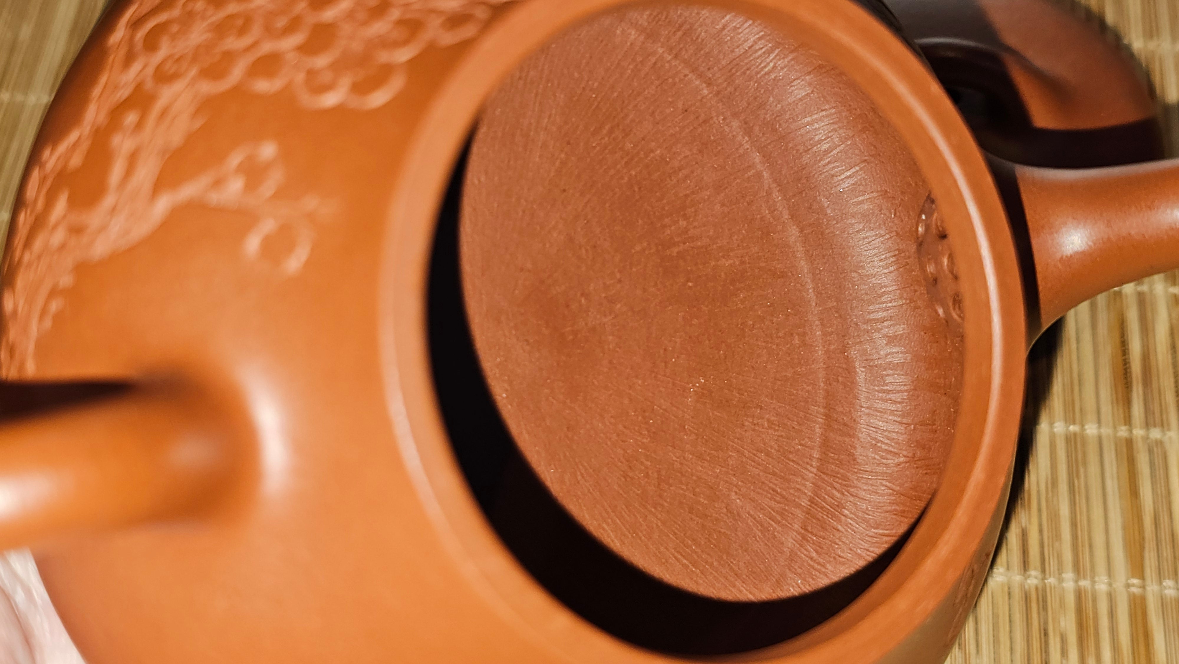 Han Tang Shi Piao 汉棠石瓢, 168.6ml, Xiao Mei Yao Zhu Ni 小煤窑朱泥, by Craftsman Shi Yun 石芸, Engraving by Craftsman Yi De Shu 刻绘 ~ 一德书 ~!Congratulations to Mr C.B.! 0117hrs 13th Oct 2025. Inglewood! CA.