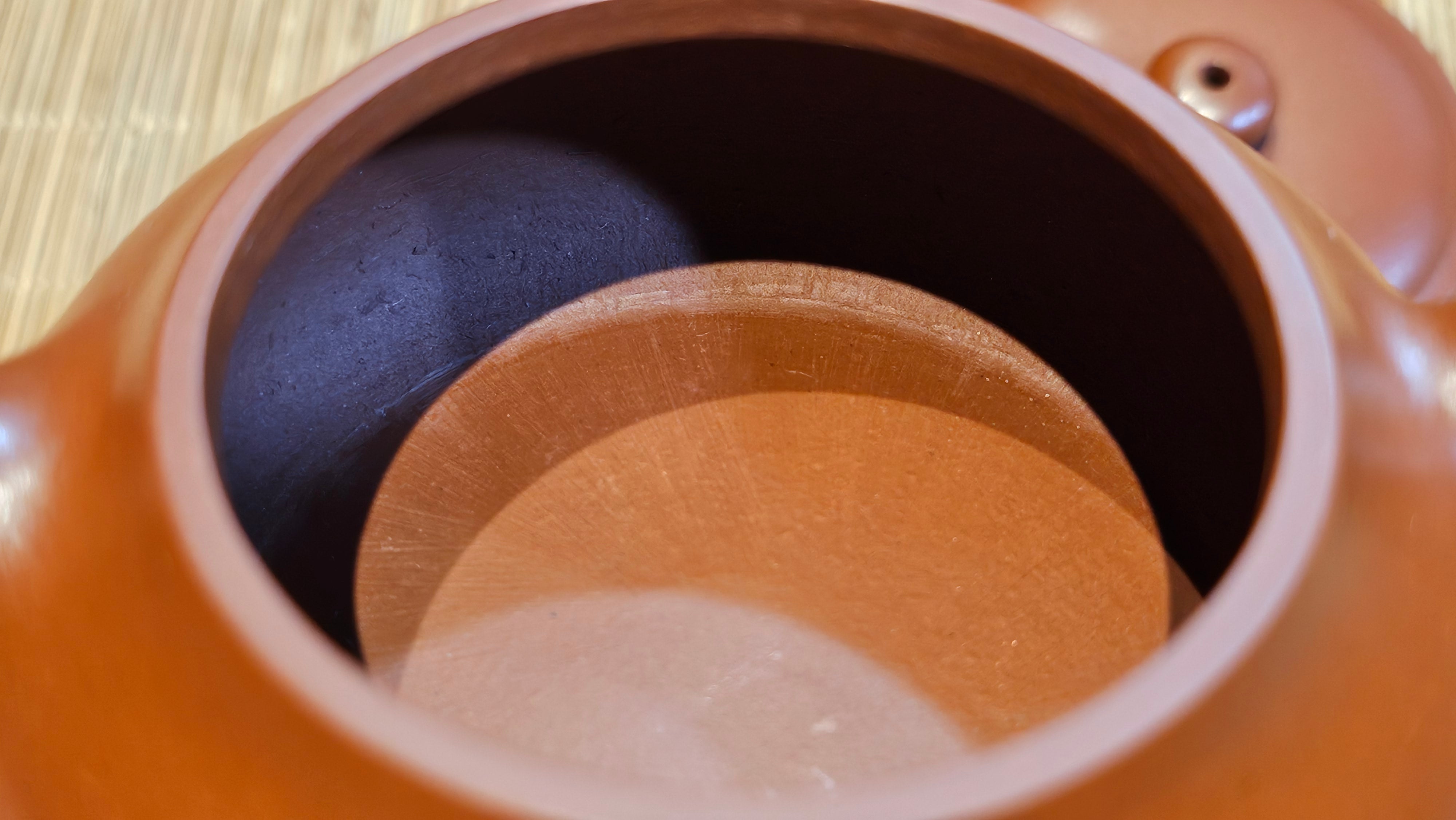 Ming Lu 明炉, 128.5ml, Xiao Mei Yao Zhu Ni 小煤窑朱泥, by our Collaborative Craftsman Wang Xing 王兴 ~!Congratulations to Mr M.K.! 1927hrs 15th Oct 2025, Monroe, WA!