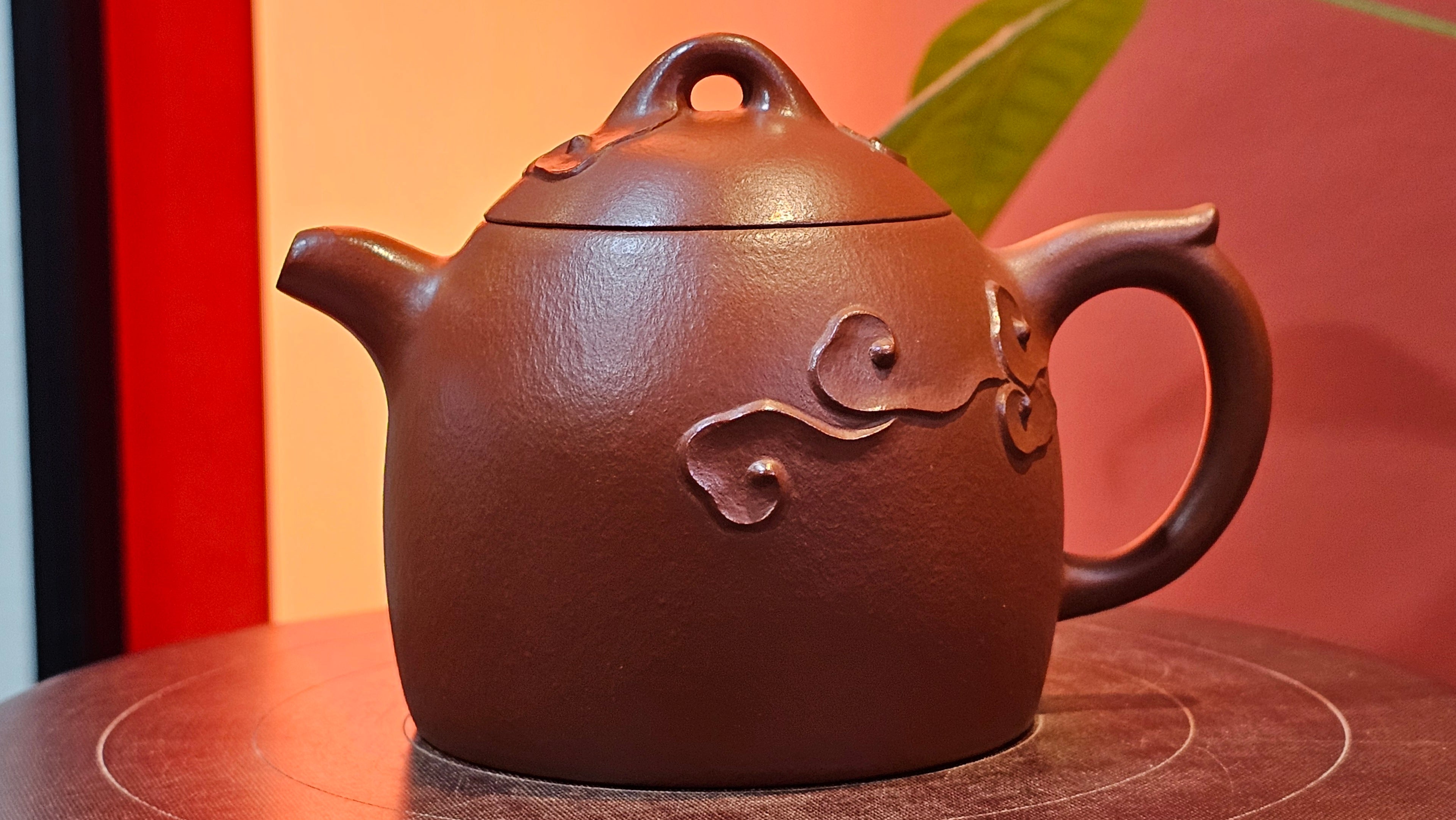 Qin Quan 秦权, with Oriental Clouds Embellishments 云朵贴花工艺, 194.1ml, Xiao Mei Yao Zhu Ni 小煤窑朱泥, by Craftsman Chen Yue Fei 陈跃飞 ~ Congratulations to Mr G.S.! 1226hrs 20th Oct 2025, Manhattan Beach, CA!