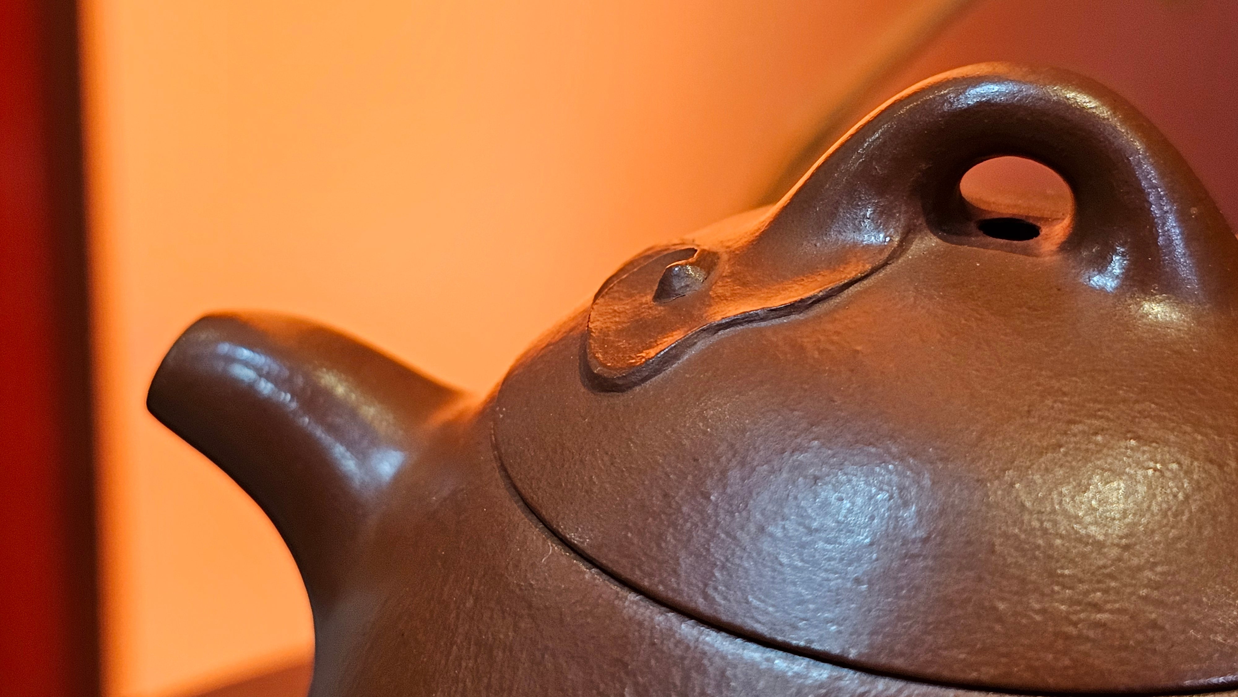 Qin Quan 秦权, with Oriental Clouds Embellishments 云朵贴花工艺, 194.1ml, Xiao Mei Yao Zhu Ni 小煤窑朱泥, by Craftsman Chen Yue Fei 陈跃飞 ~ Congratulations to Mr G.S.! 1226hrs 20th Oct 2025, Manhattan Beach, CA!