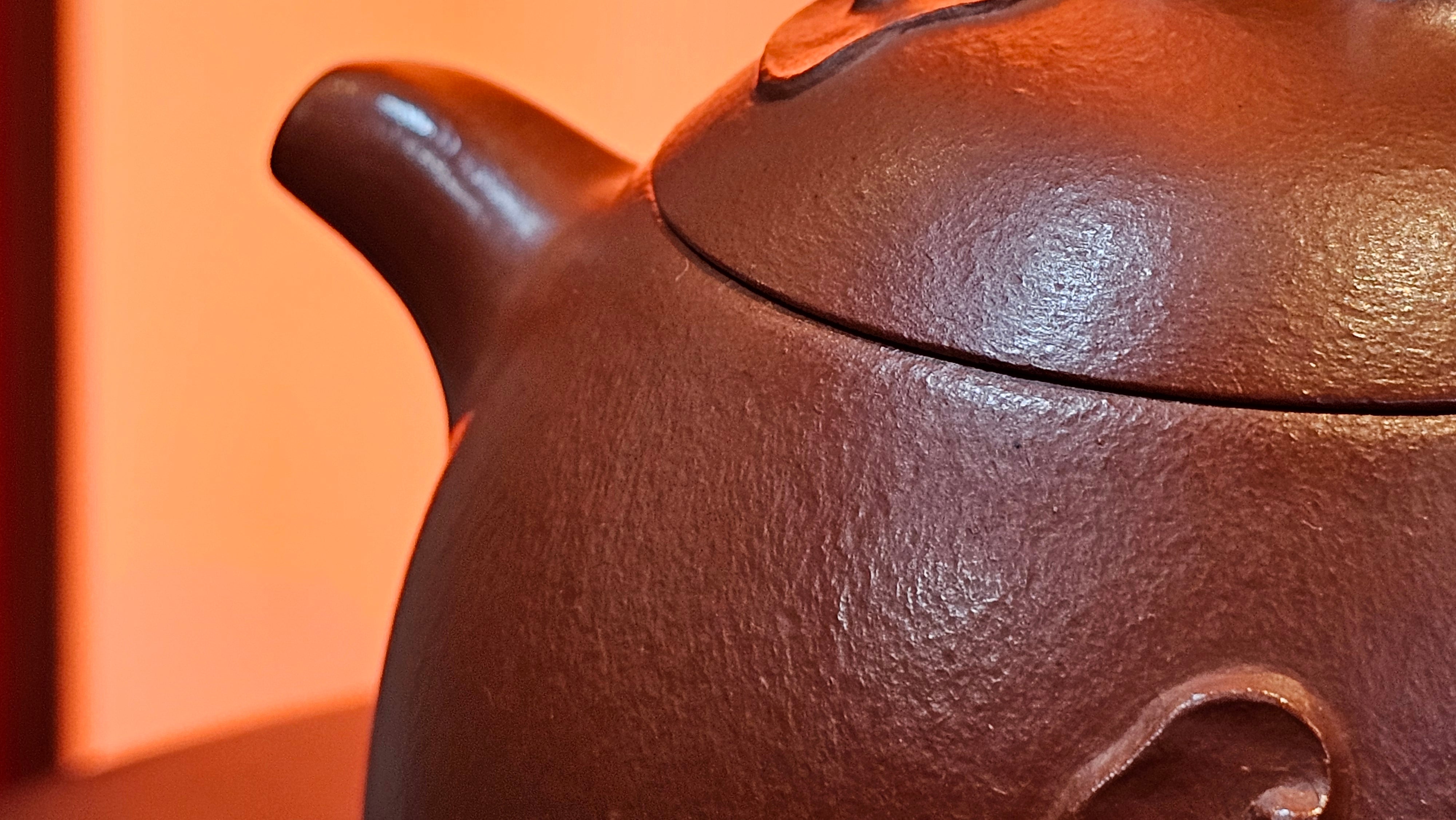 Qin Quan 秦权, with Oriental Clouds Embellishments 云朵贴花工艺, 194.1ml, Xiao Mei Yao Zhu Ni 小煤窑朱泥, by Craftsman Chen Yue Fei 陈跃飞 ~ Congratulations to Mr G.S.! 1226hrs 20th Oct 2025, Manhattan Beach, CA!