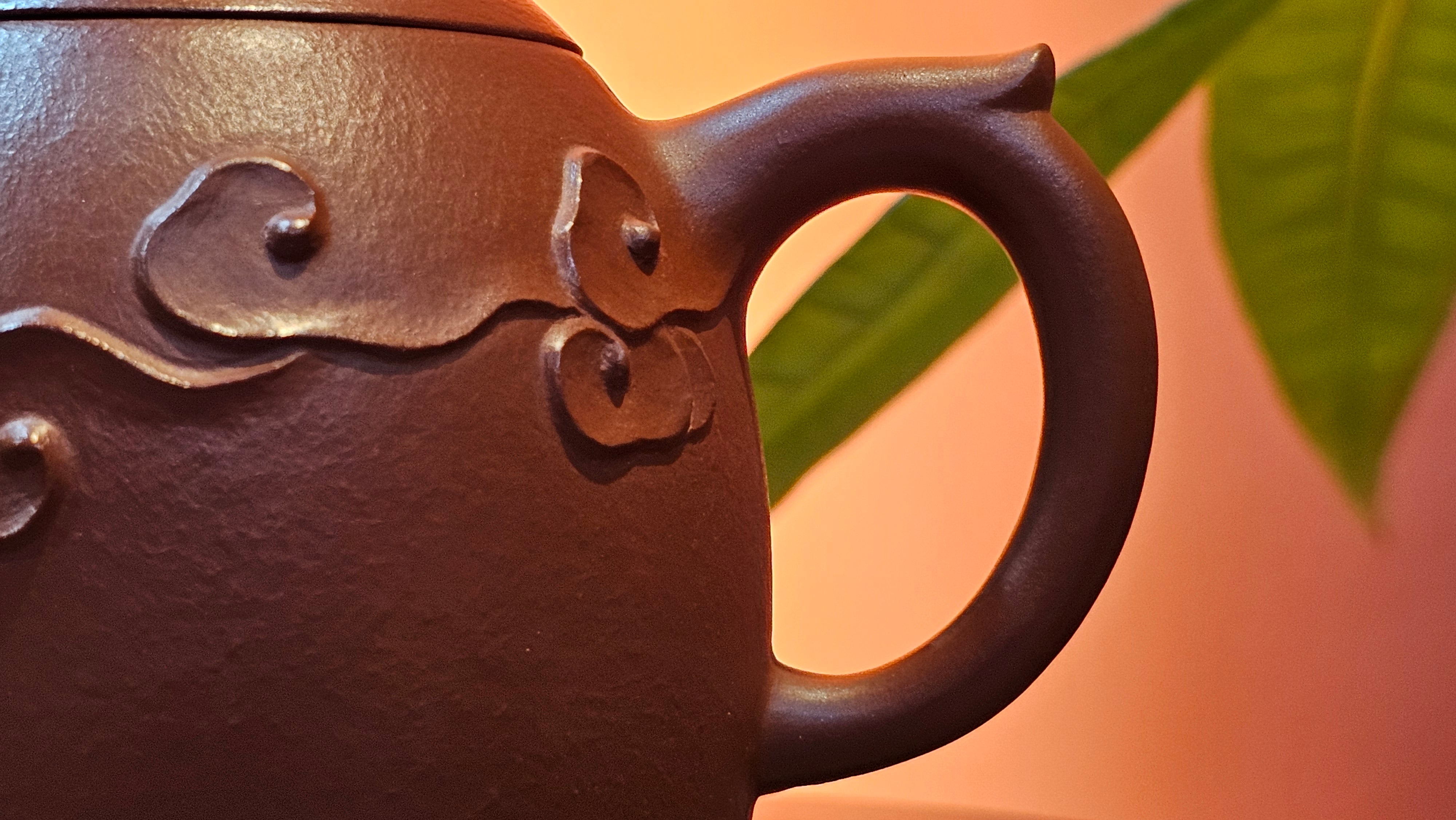 Qin Quan 秦权, with Oriental Clouds Embellishments 云朵贴花工艺, 194.1ml, Xiao Mei Yao Zhu Ni 小煤窑朱泥, by Craftsman Chen Yue Fei 陈跃飞 ~ Congratulations to Mr G.S.! 1226hrs 20th Oct 2025, Manhattan Beach, CA!