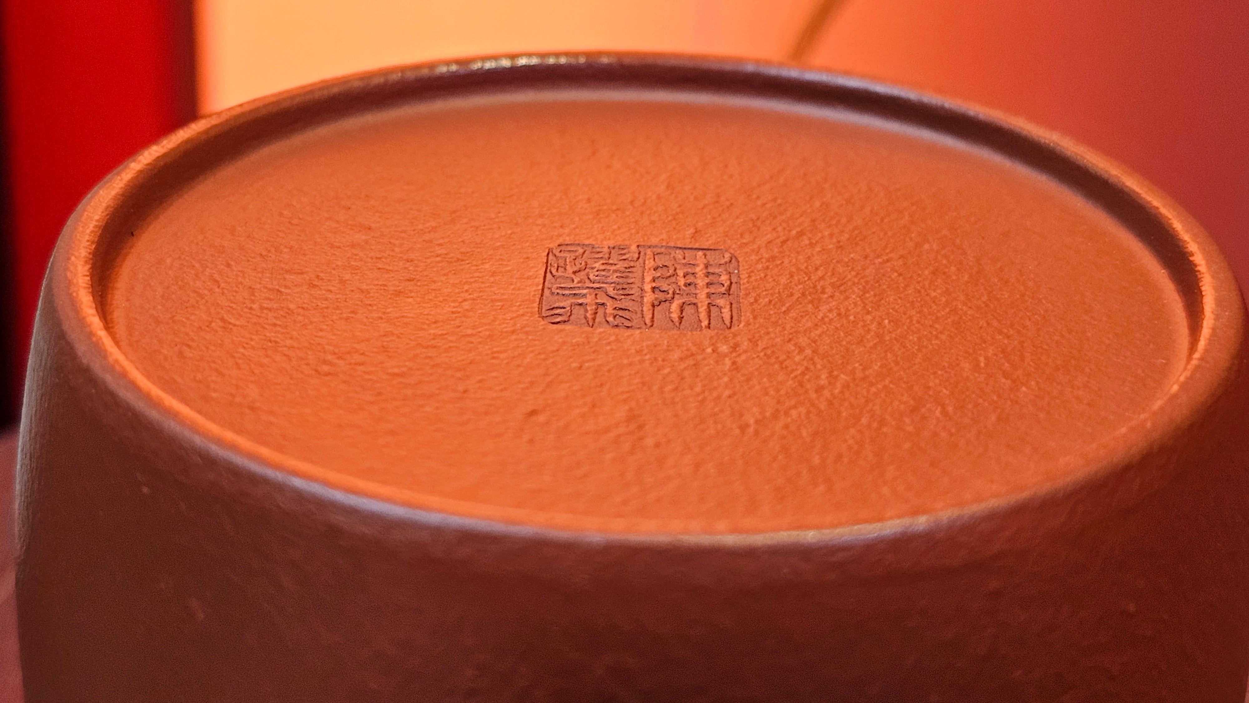 Qin Quan 秦权, with Oriental Clouds Embellishments 云朵贴花工艺, 194.1ml, Xiao Mei Yao Zhu Ni 小煤窑朱泥, by Craftsman Chen Yue Fei 陈跃飞 ~ Congratulations to Mr G.S.! 1226hrs 20th Oct 2025, Manhattan Beach, CA!