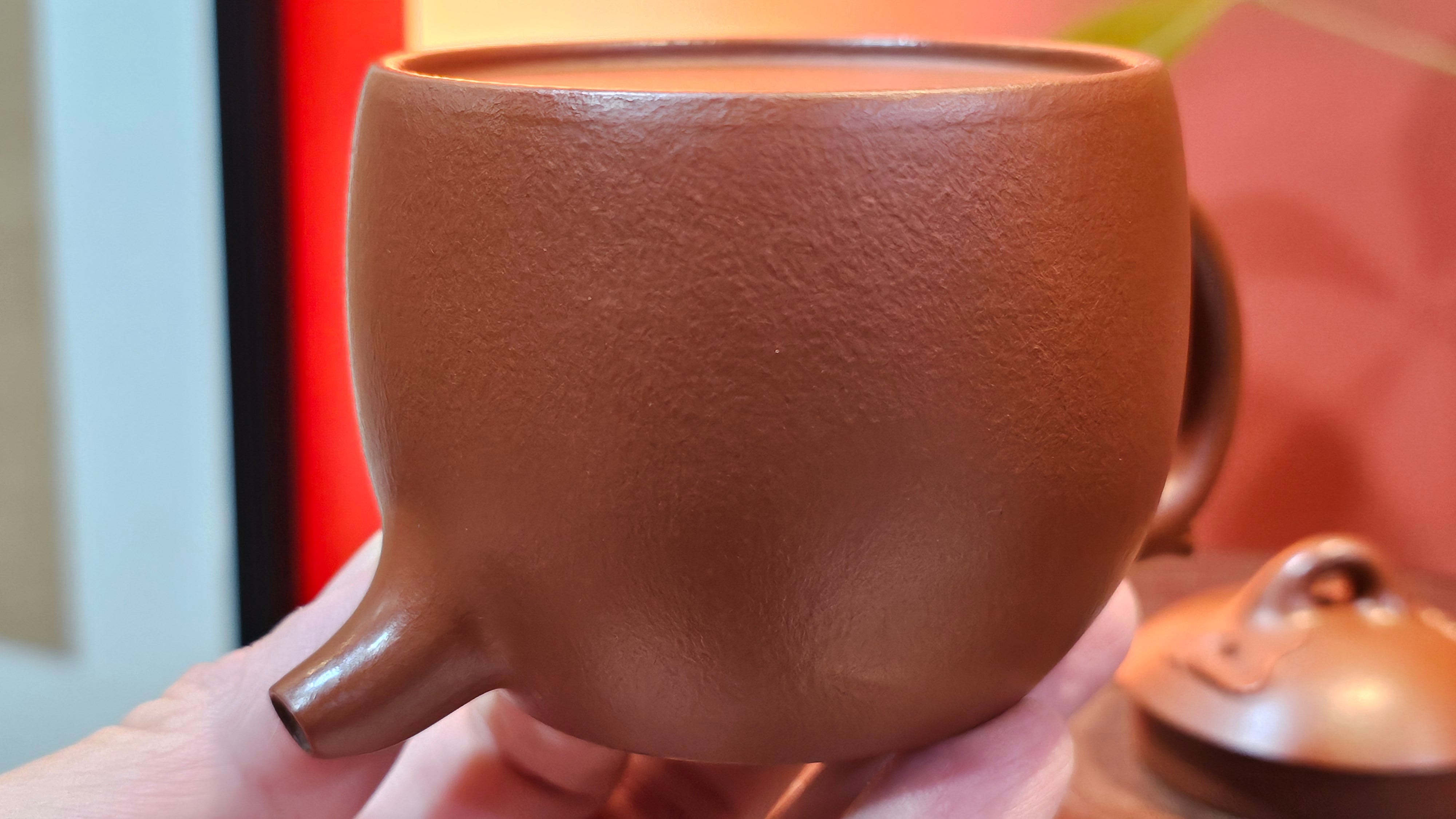 Qin Quan 秦权, with Oriental Clouds Embellishments 云朵贴花工艺, 194.1ml, Xiao Mei Yao Zhu Ni 小煤窑朱泥, by Craftsman Chen Yue Fei 陈跃飞 ~ Congratulations to Mr G.S.! 1226hrs 20th Oct 2025, Manhattan Beach, CA!