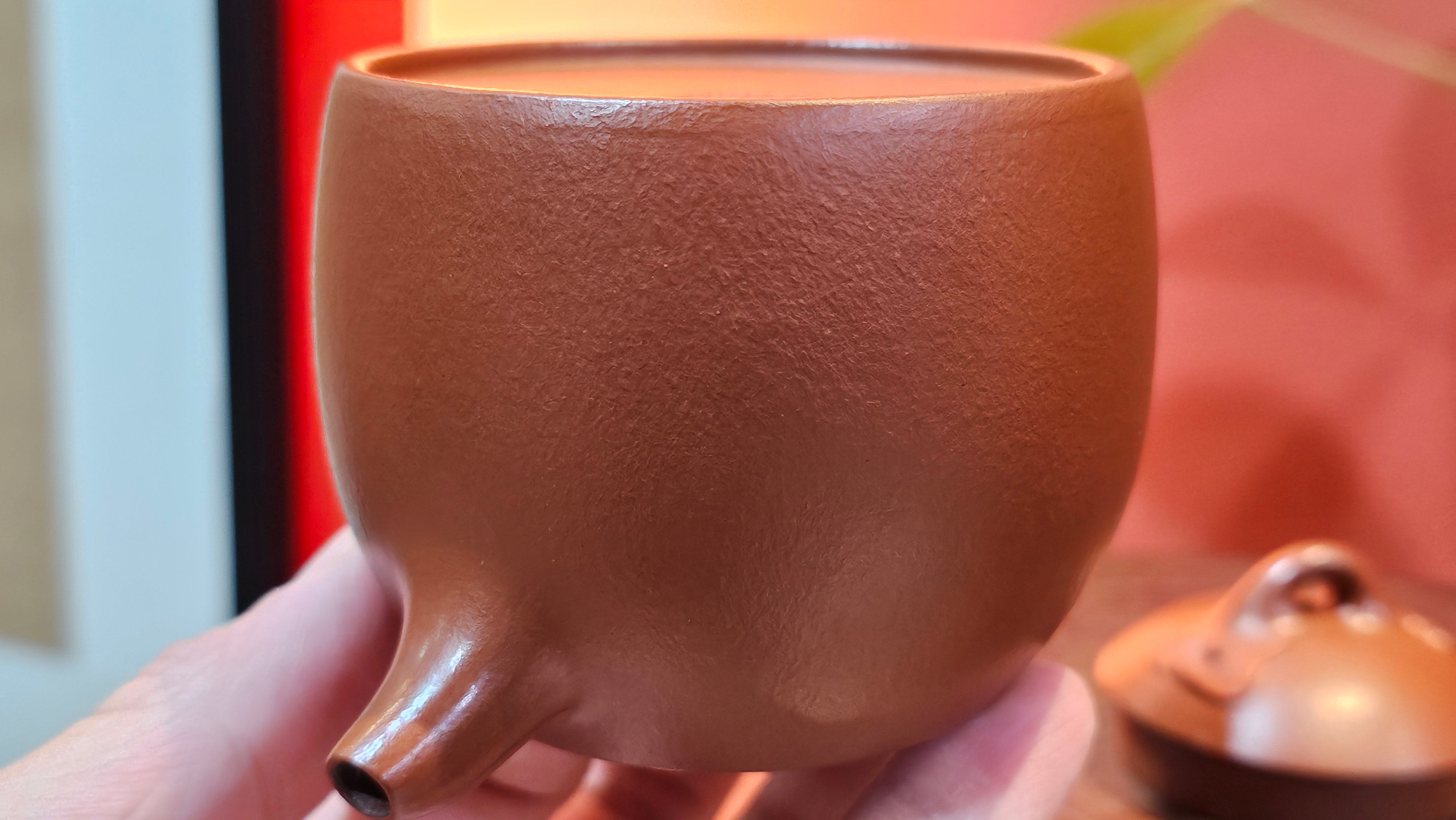 Qin Quan 秦权, with Oriental Clouds Embellishments 云朵贴花工艺, 194.1ml, Xiao Mei Yao Zhu Ni 小煤窑朱泥, by Craftsman Chen Yue Fei 陈跃飞 ~ Congratulations to Mr G.S.! 1226hrs 20th Oct 2025, Manhattan Beach, CA!