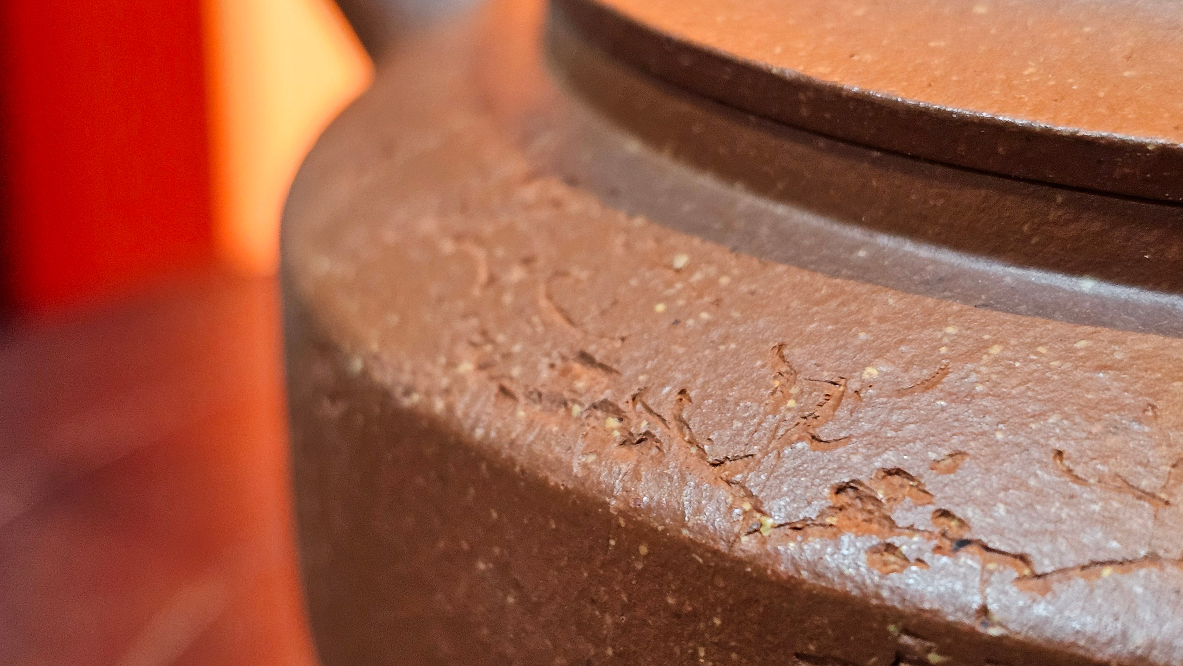 Zhou Pan《周盘》, 166.8ml, Hong Jiang Po Ni 红降坡泥, by Craftsman Zhu Shu 朱舒!~Engraving of Bamboos and Verse by Craftsman Mu Shan 牧山 ~!Congratulations!to Mr C.B., 0117hrs 13th Oct 2025. Inglewood! CA.