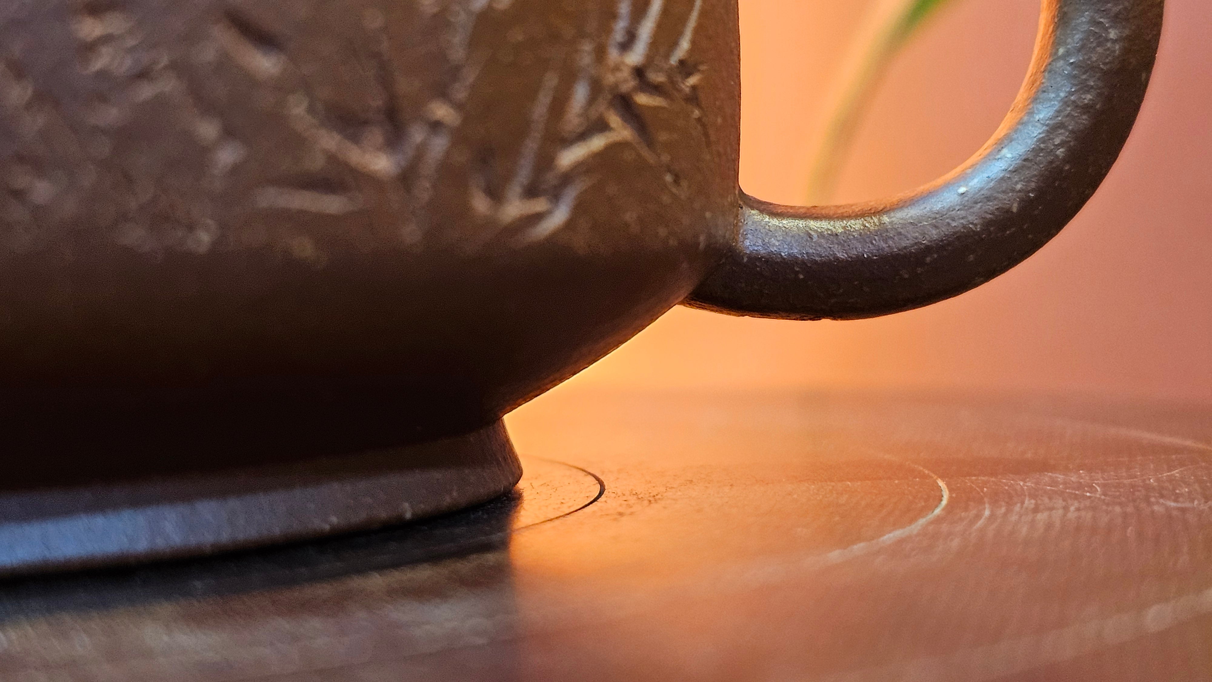 Zhou Pan《周盘》, 166.8ml, Hong Jiang Po Ni 红降坡泥, by Craftsman Zhu Shu 朱舒!~Engraving of Bamboos and Verse by Craftsman Mu Shan 牧山 ~!Congratulations!to Mr C.B., 0117hrs 13th Oct 2025. Inglewood! CA.