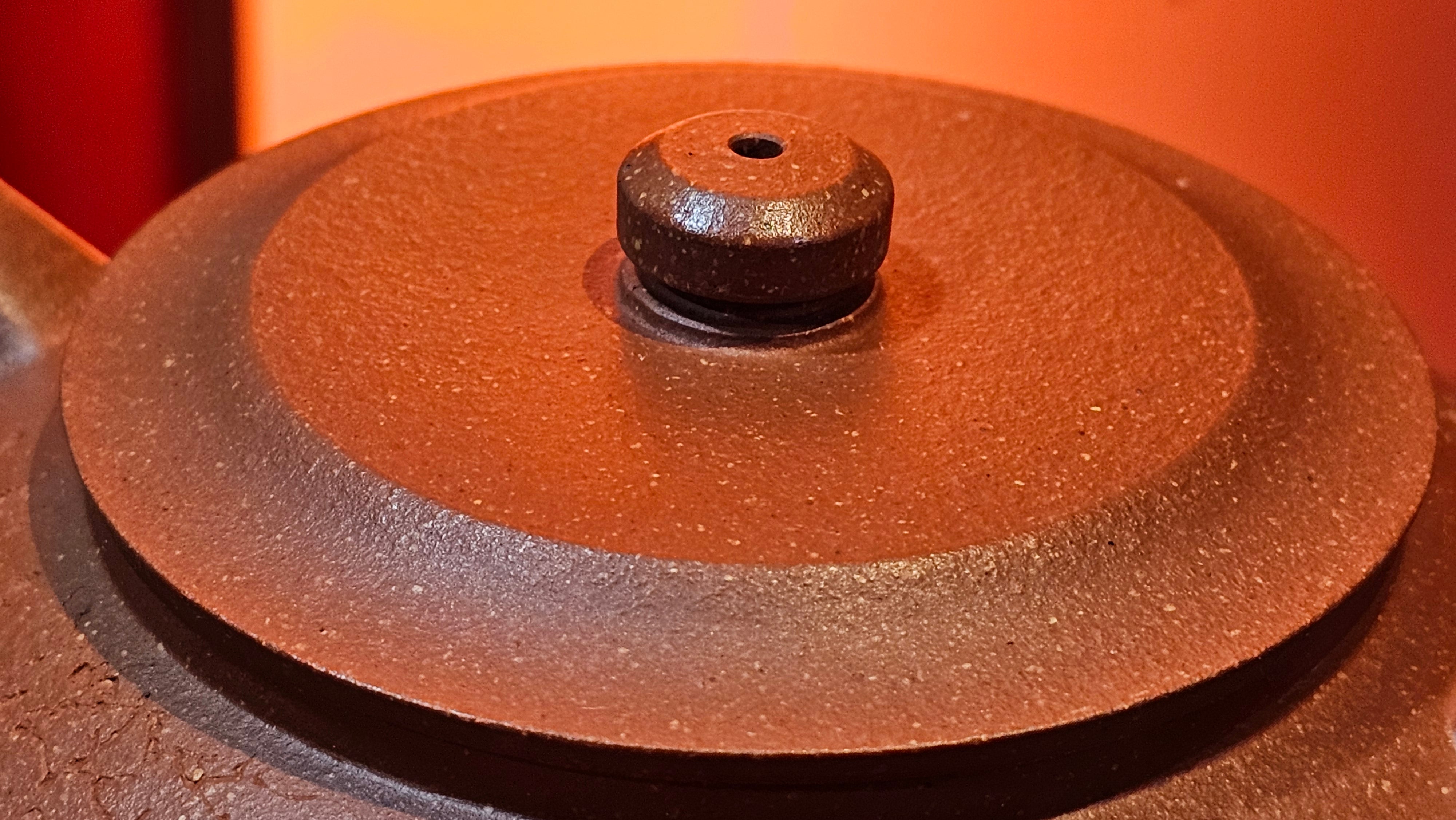 Zhou Pan《周盘》, 166.8ml, Hong Jiang Po Ni 红降坡泥, by Craftsman Zhu Shu 朱舒!~Engraving of Bamboos and Verse by Craftsman Mu Shan 牧山 ~!Congratulations!to Mr C.B., 0117hrs 13th Oct 2025. Inglewood! CA.