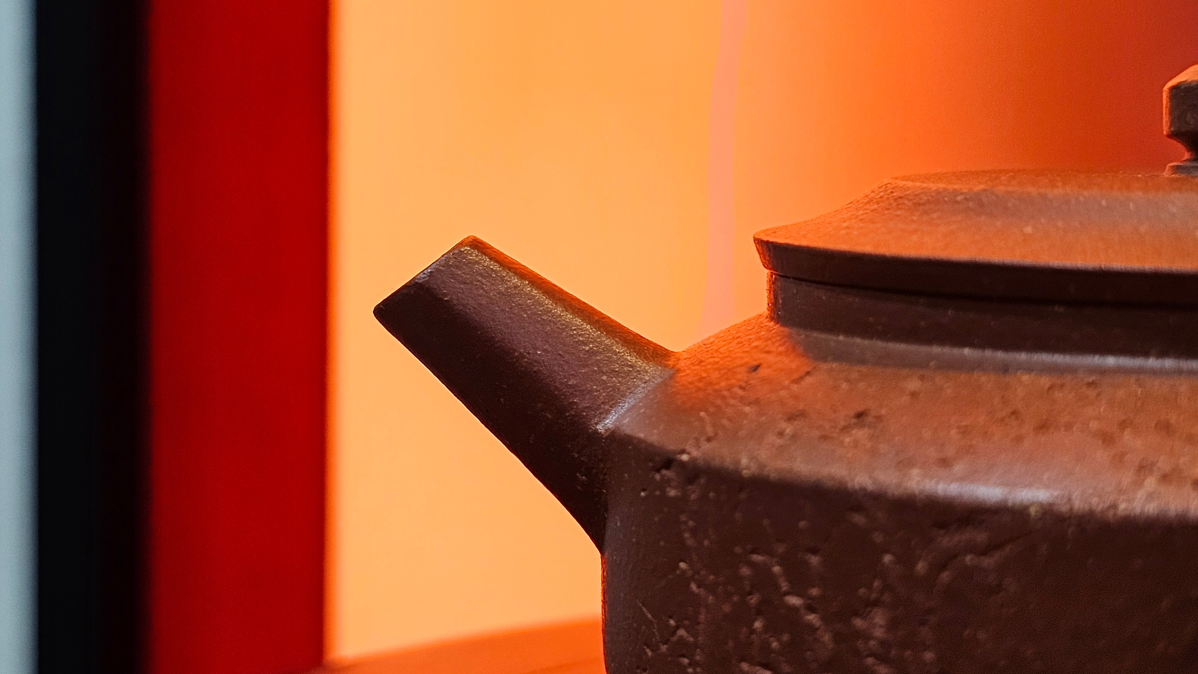 Zhou Pan《周盘》, 166.8ml, Hong Jiang Po Ni 红降坡泥, by Craftsman Zhu Shu 朱舒!~Engraving of Bamboos and Verse by Craftsman Mu Shan 牧山 ~!Congratulations!to Mr C.B., 0117hrs 13th Oct 2025. Inglewood! CA.